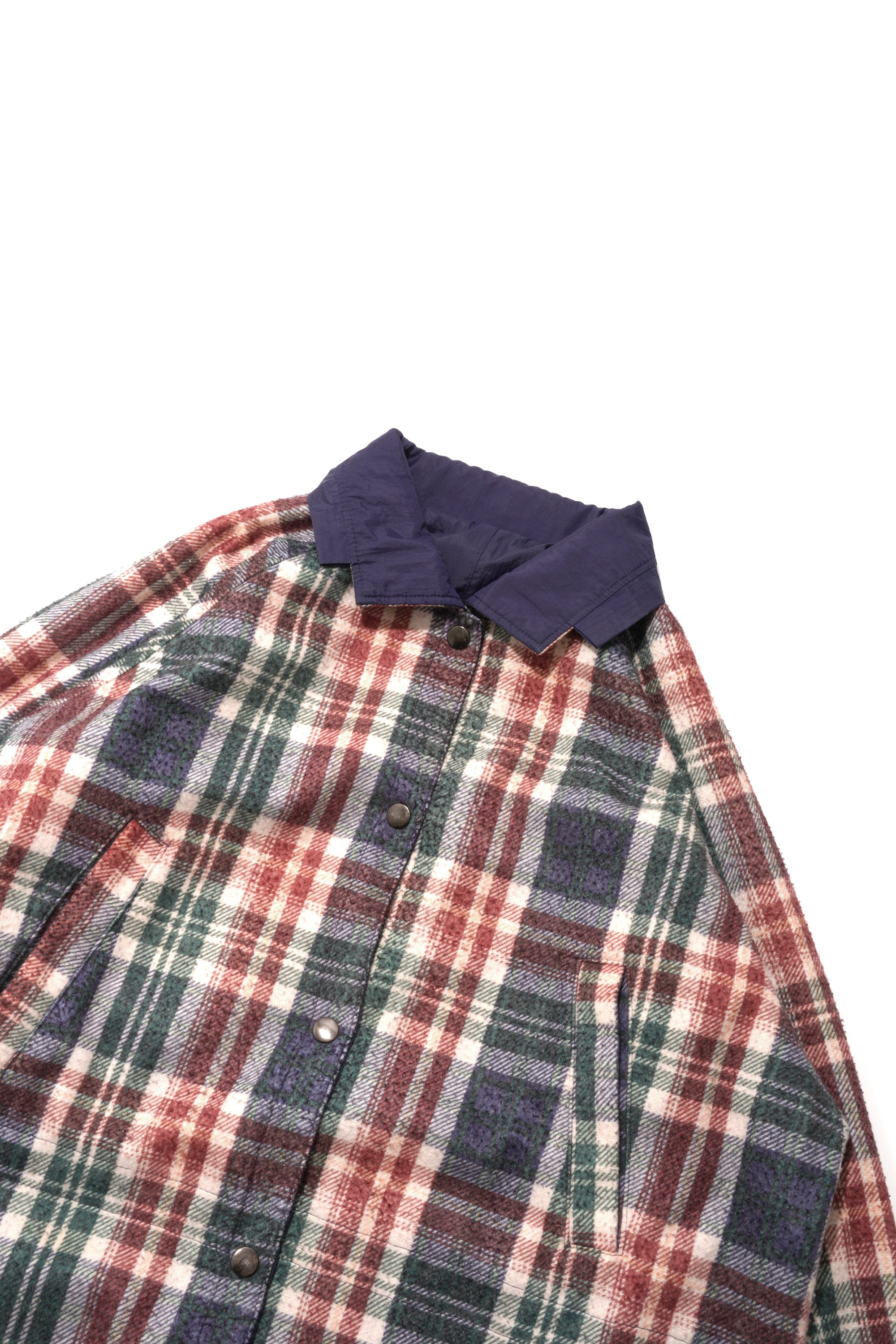 90S UNKNOWN REVERSIBLE CHECK NYLON JACKET