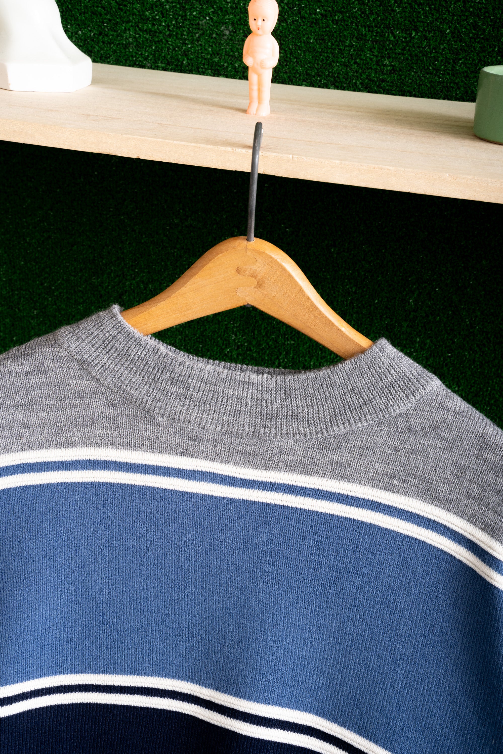 90~00S CANYON RIVER BLUES STRIPED SWEATER