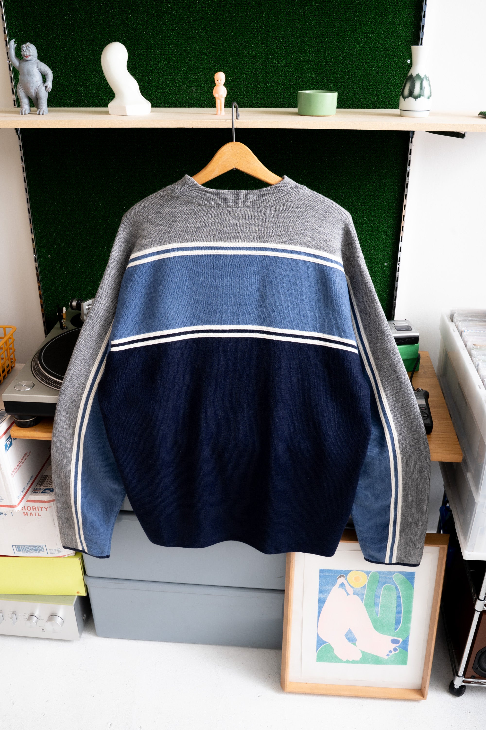 90~00S CANYON RIVER BLUES STRIPED SWEATER
