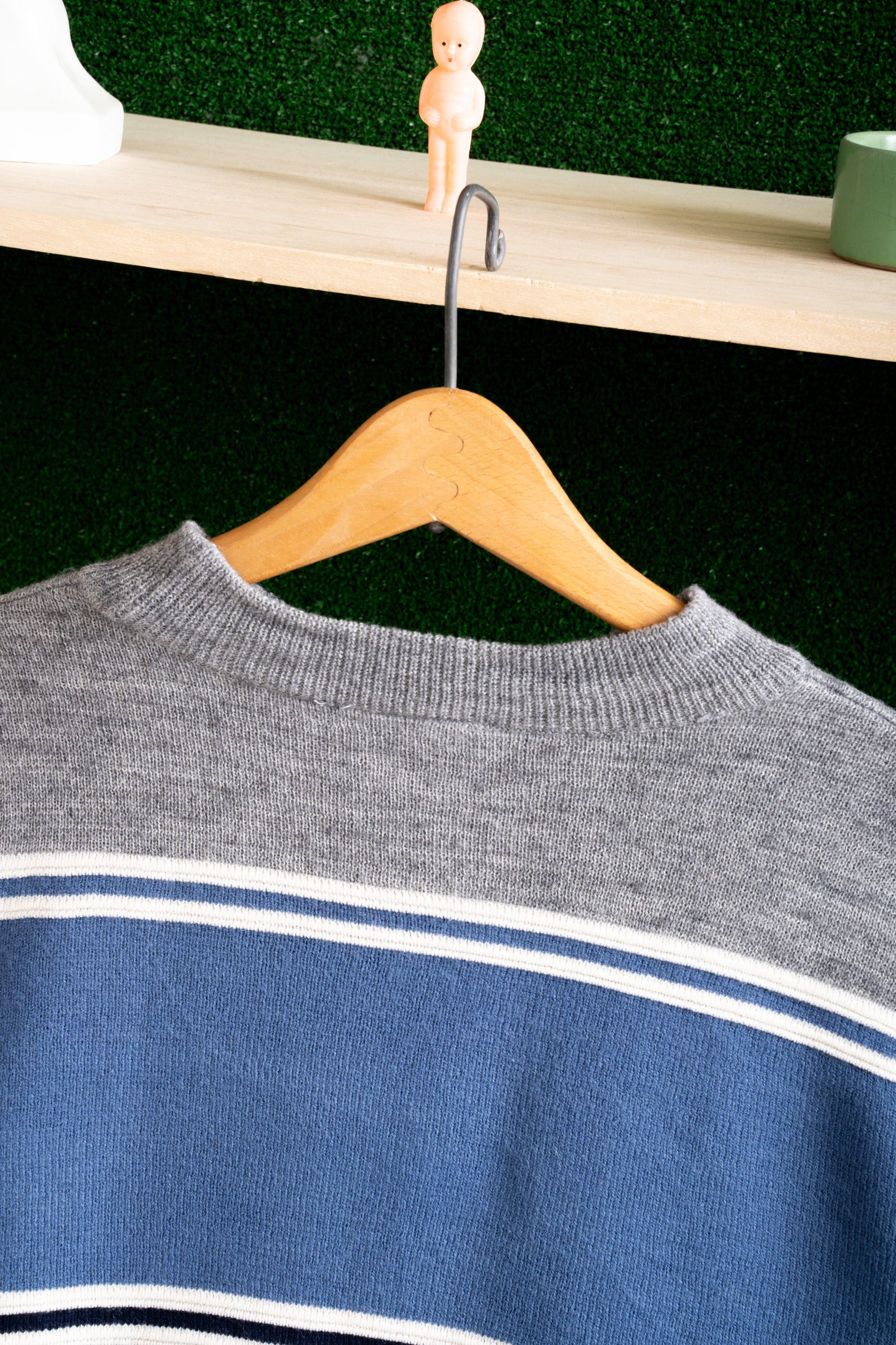 90~00S CANYON RIVER BLUES STRIPED SWEATER