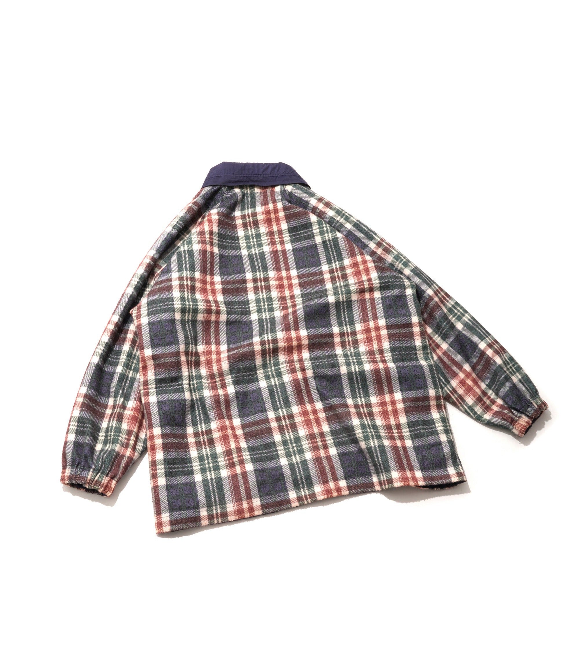 90S UNKNOWN REVERSIBLE CHECK NYLON JACKET