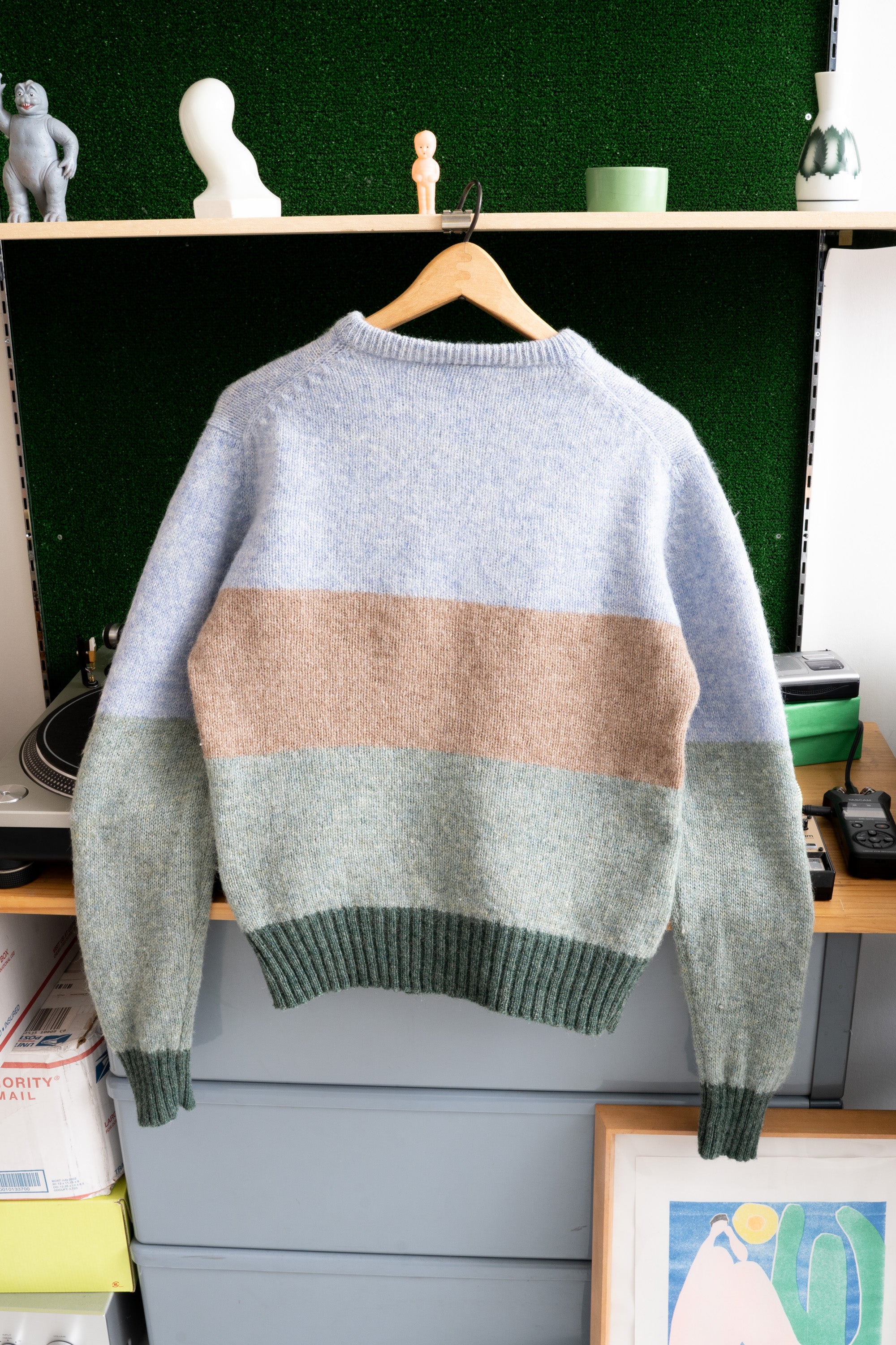 80S WESTMORLAND SHEEP WOOL SWEATER