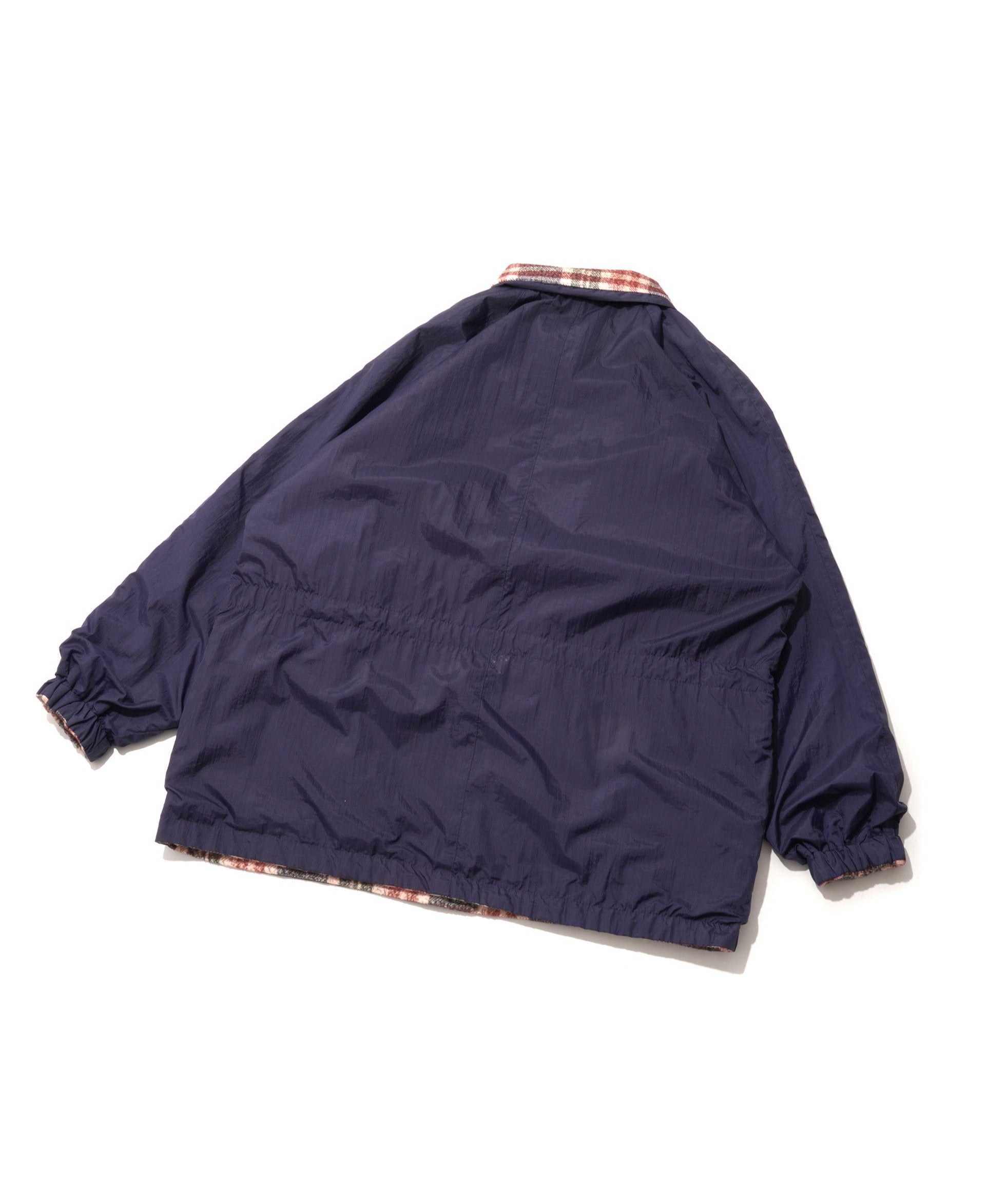 90S UNKNOWN REVERSIBLE CHECK NYLON JACKET