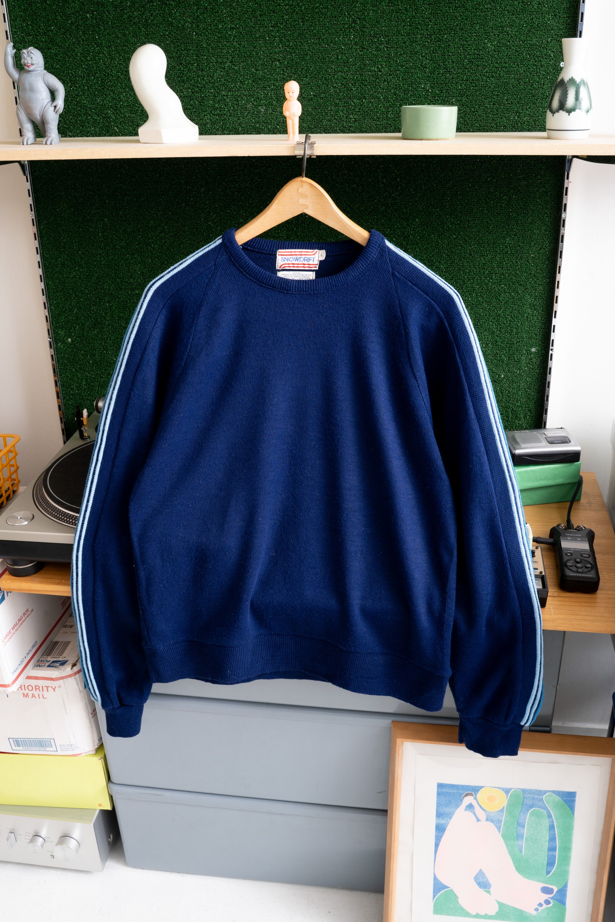80S MADE IN USA SNOW DRIFT SWEATER