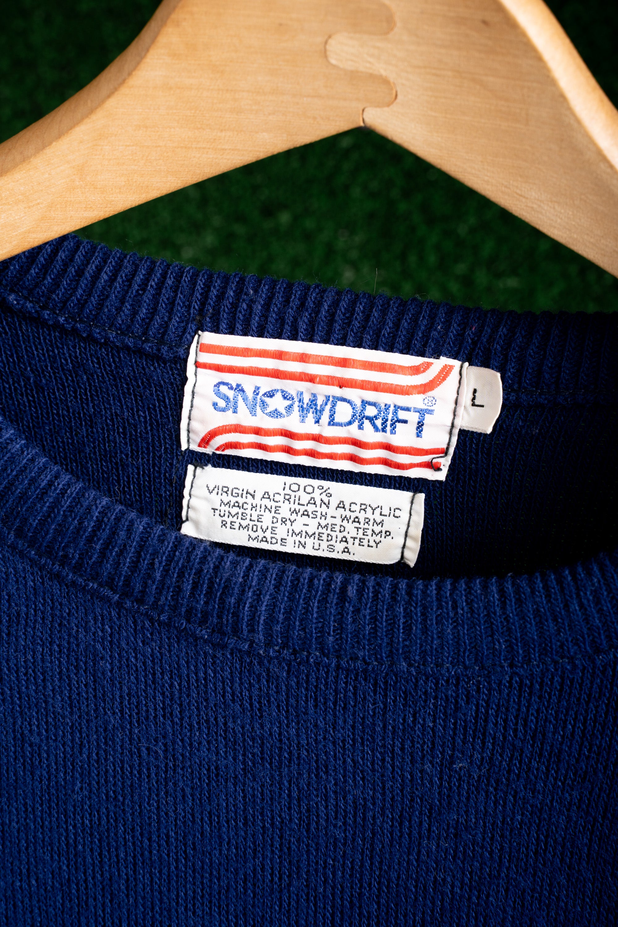 80S MADE IN USA SNOW DRIFT SWEATER