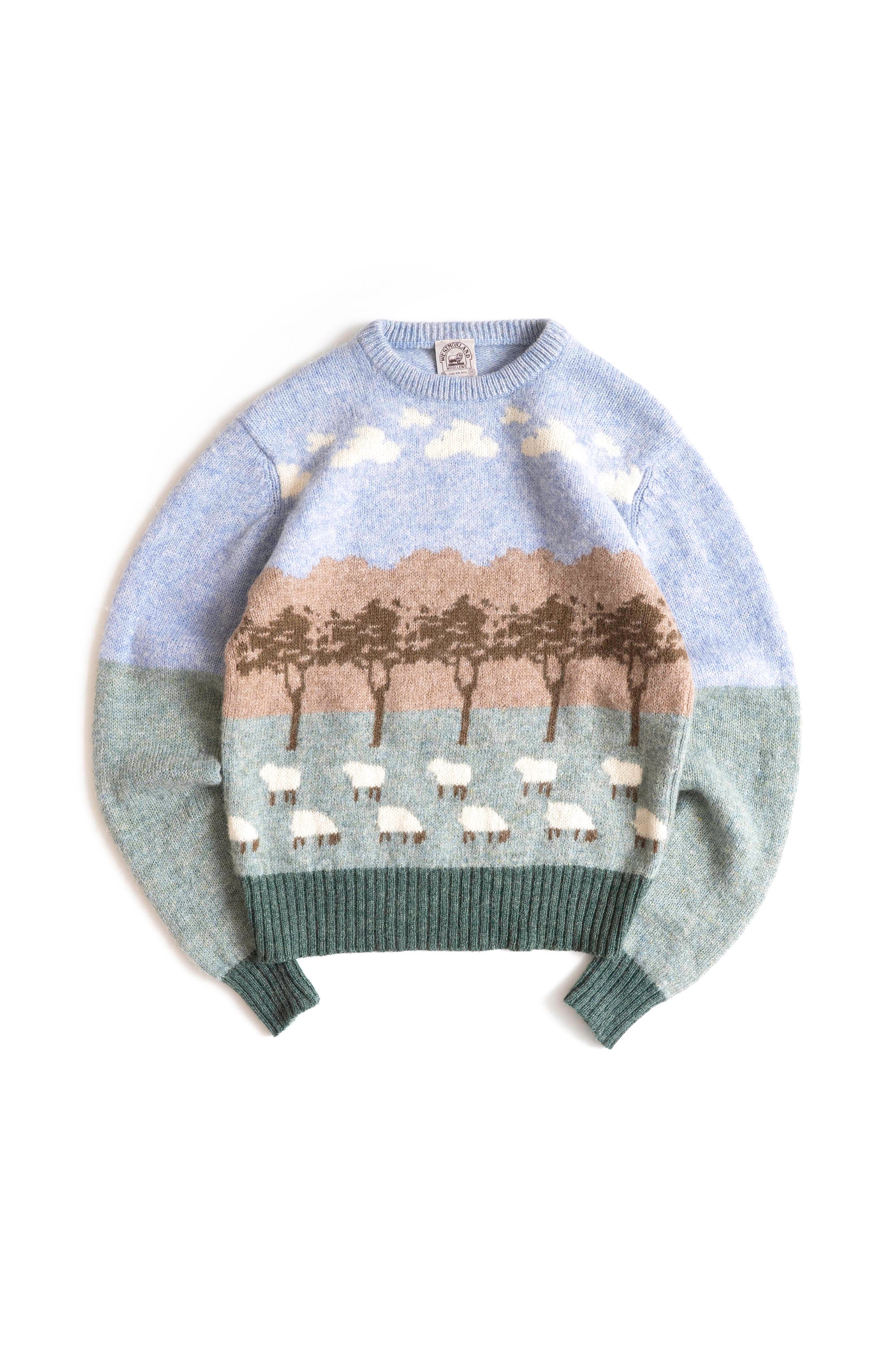 80S WESTMORLAND SHEEP WOOL SWEATER