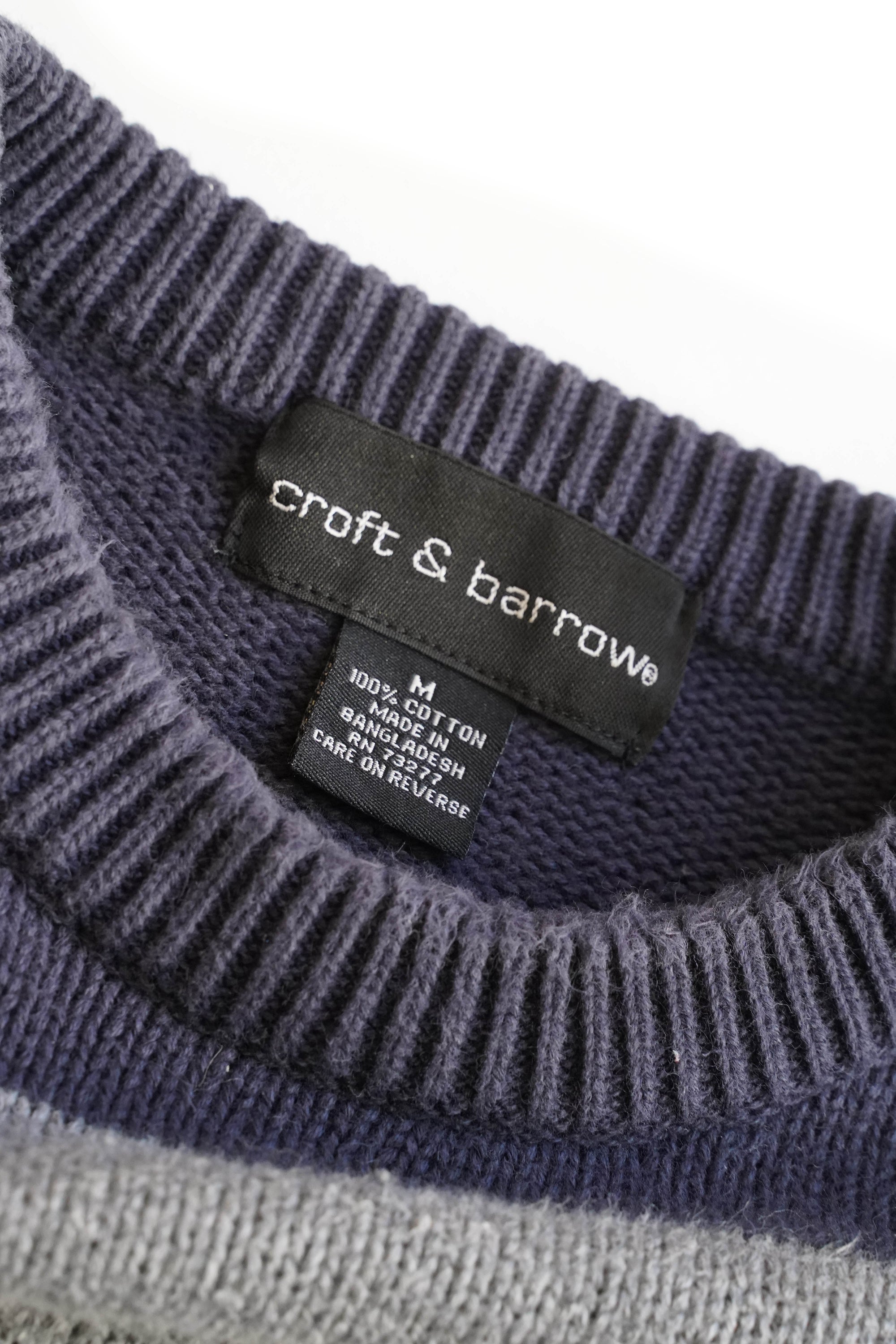 CROFT & BARROW BORDER COTTON KNIT