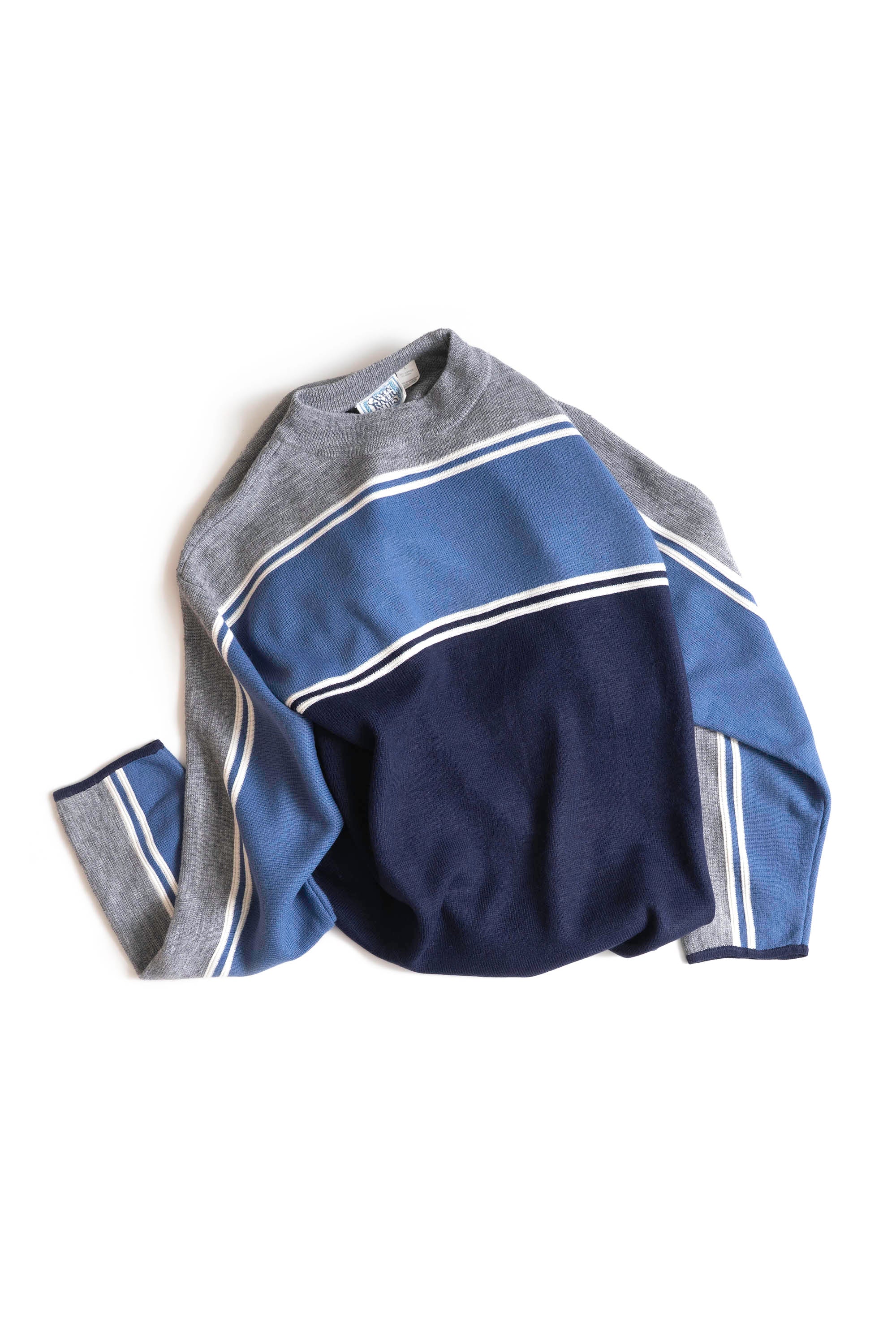 90~00S CANYON RIVER BLUES STRIPED SWEATER