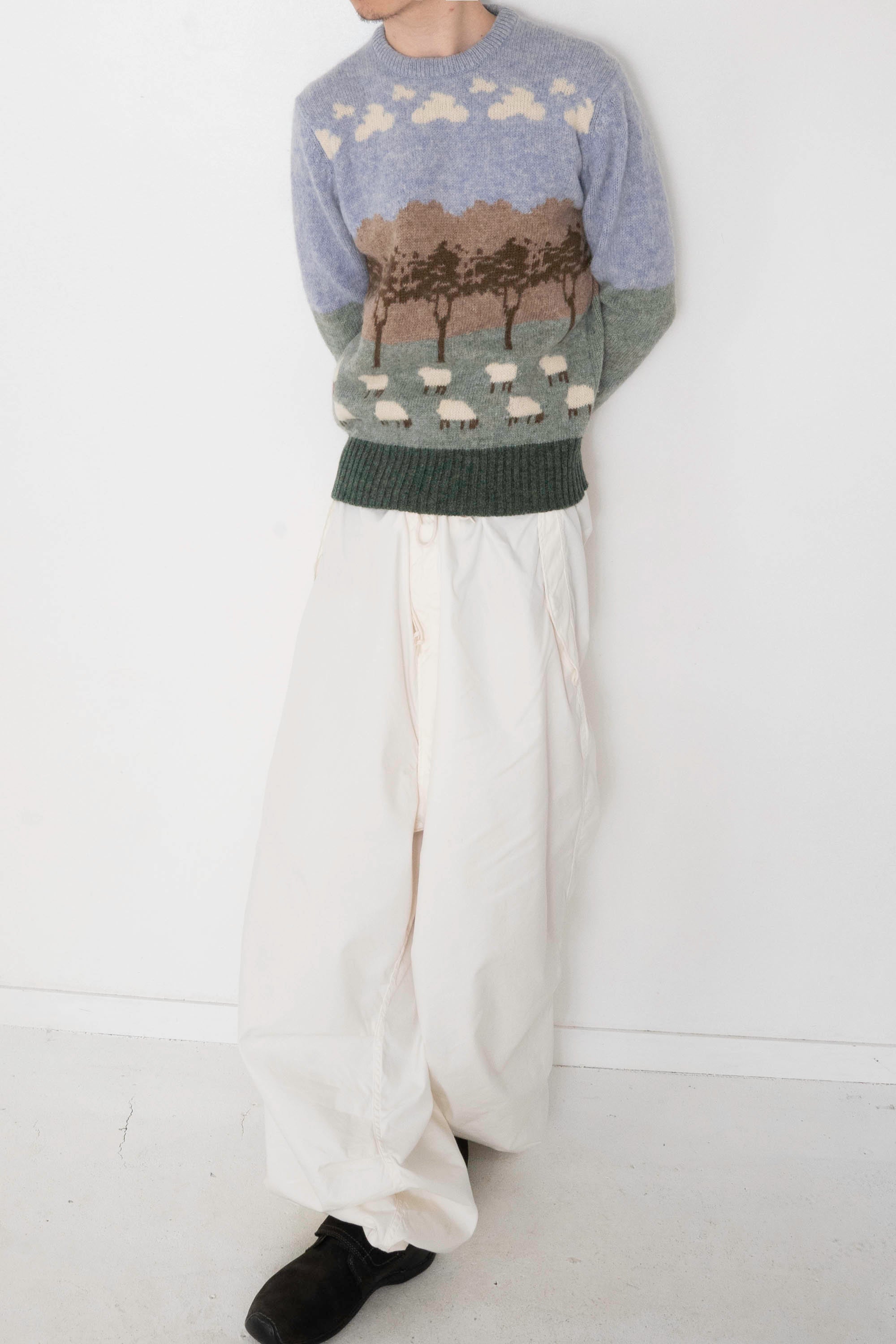 80S WESTMORLAND SHEEP WOOL SWEATER