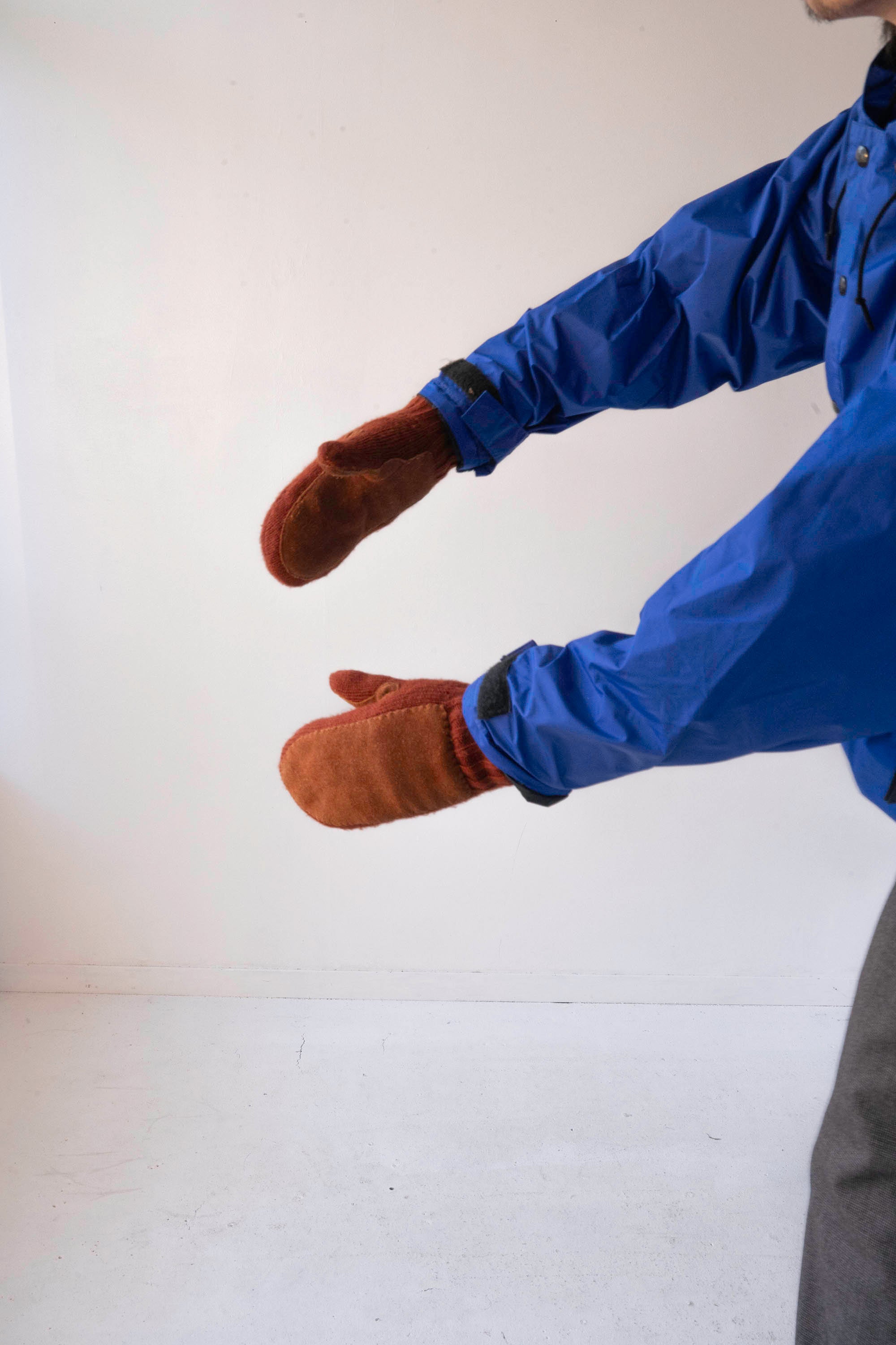 80S SUEDE LEATHER PATCHED GLOVE