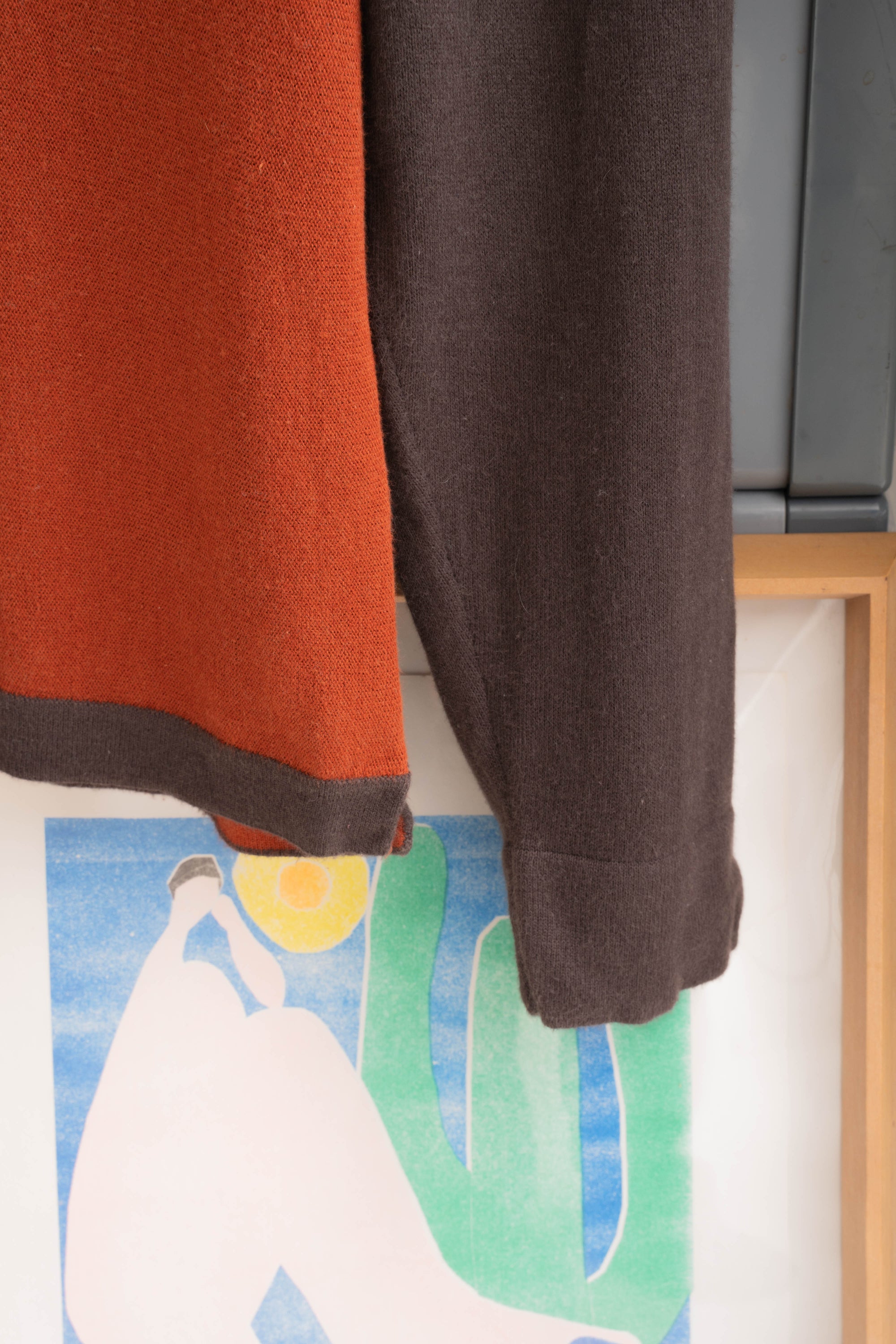 00S PERRY ELLIS FADED BORDER KNIT