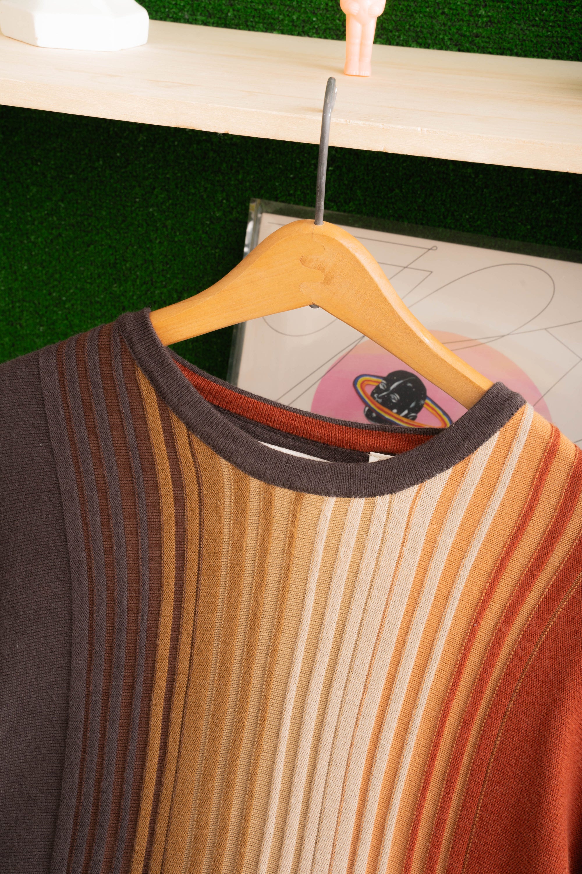 00S PERRY ELLIS FADED BORDER KNIT