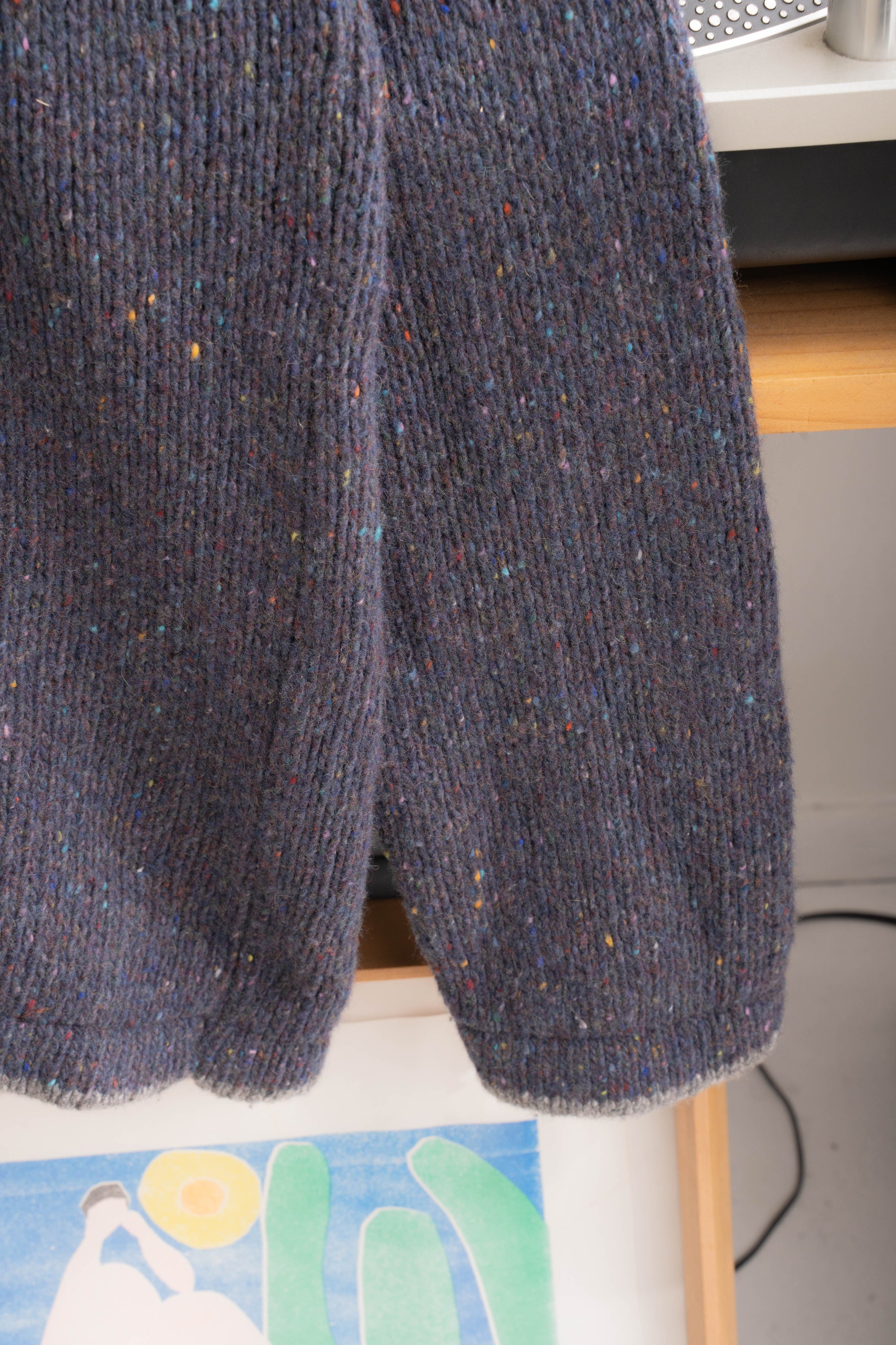 90S MADE IN IRELAND IRELANDSEYE NEPPED CASHMERE KNIT