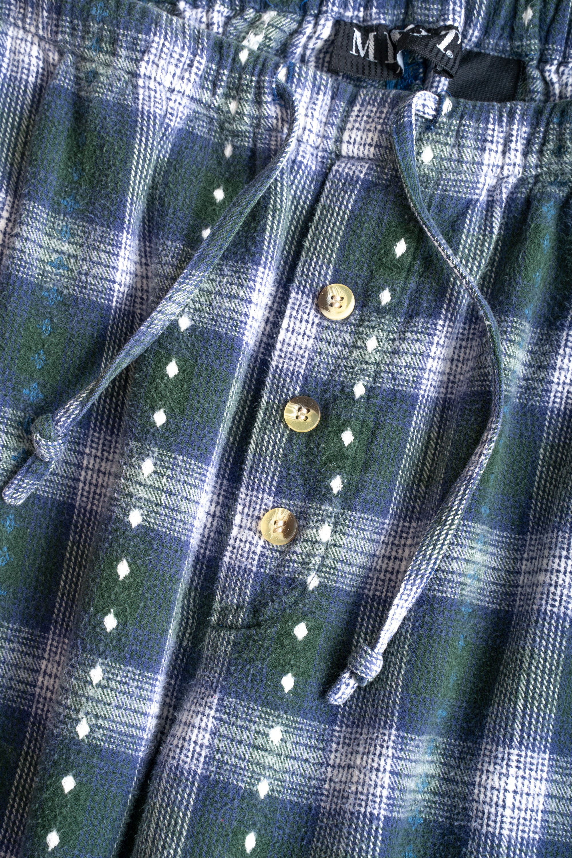90-00S CHECKED EASY PANTS
