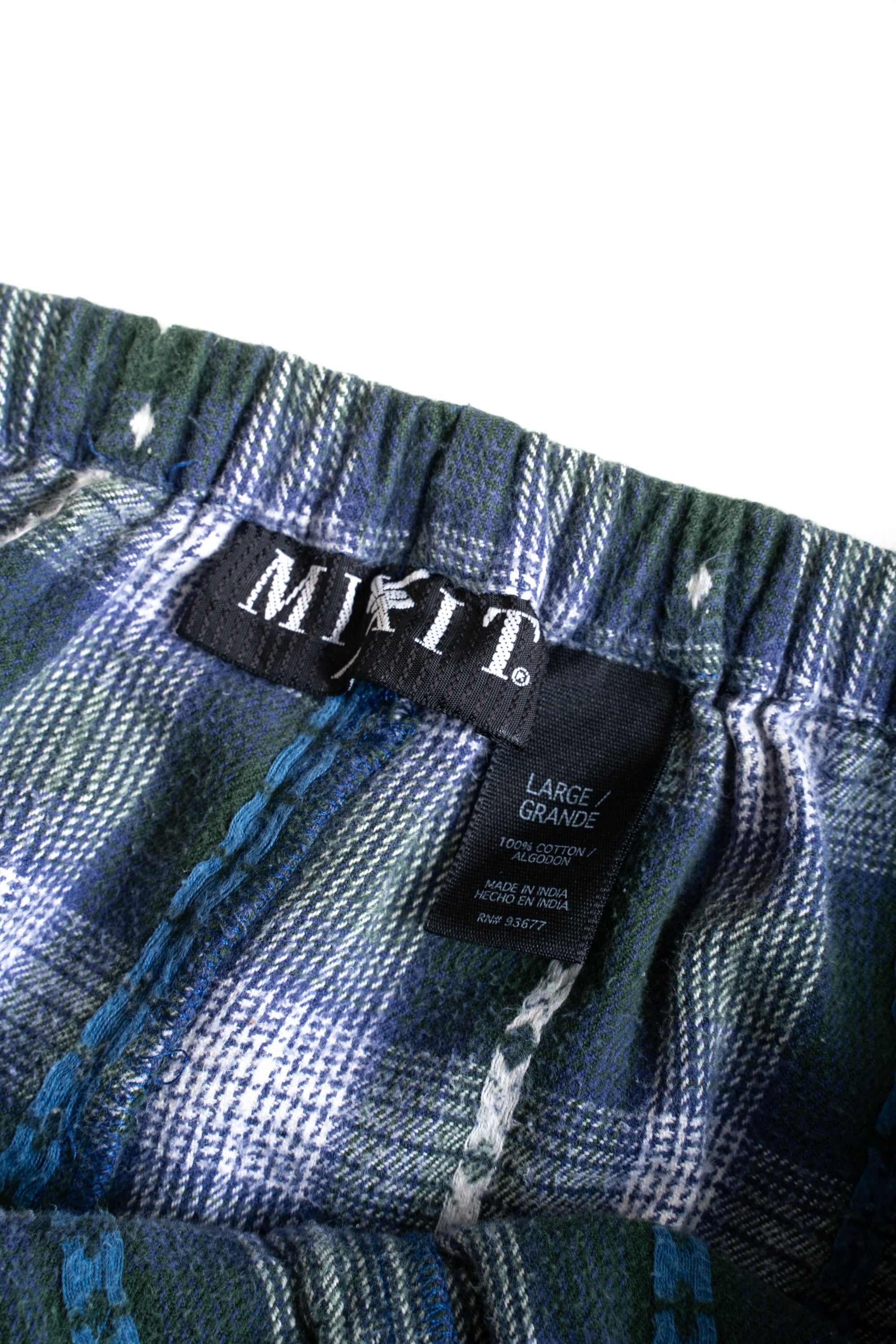 90-00S CHECKED EASY PANTS