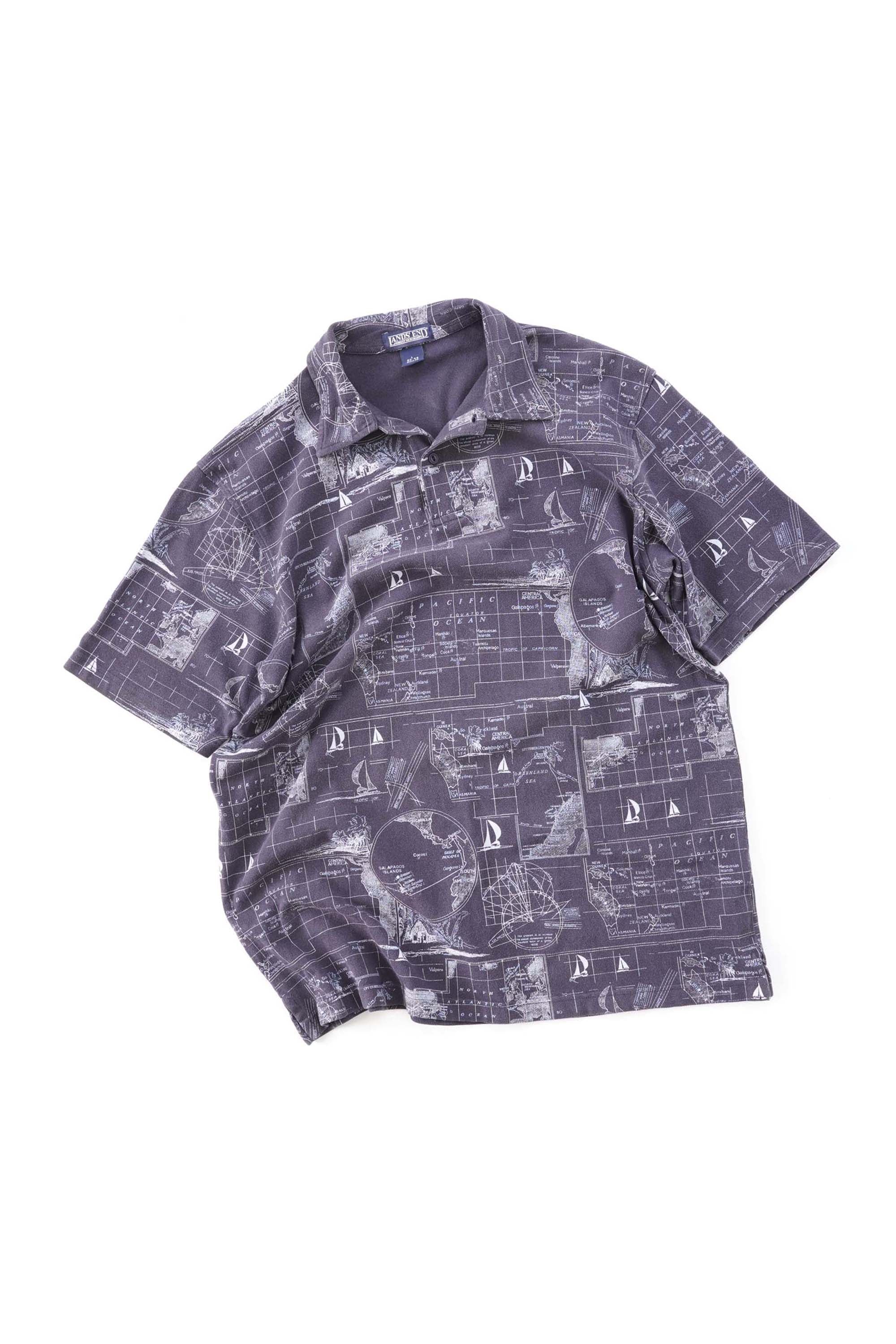 90S LAND'S END GEOGRAPHIC POLO