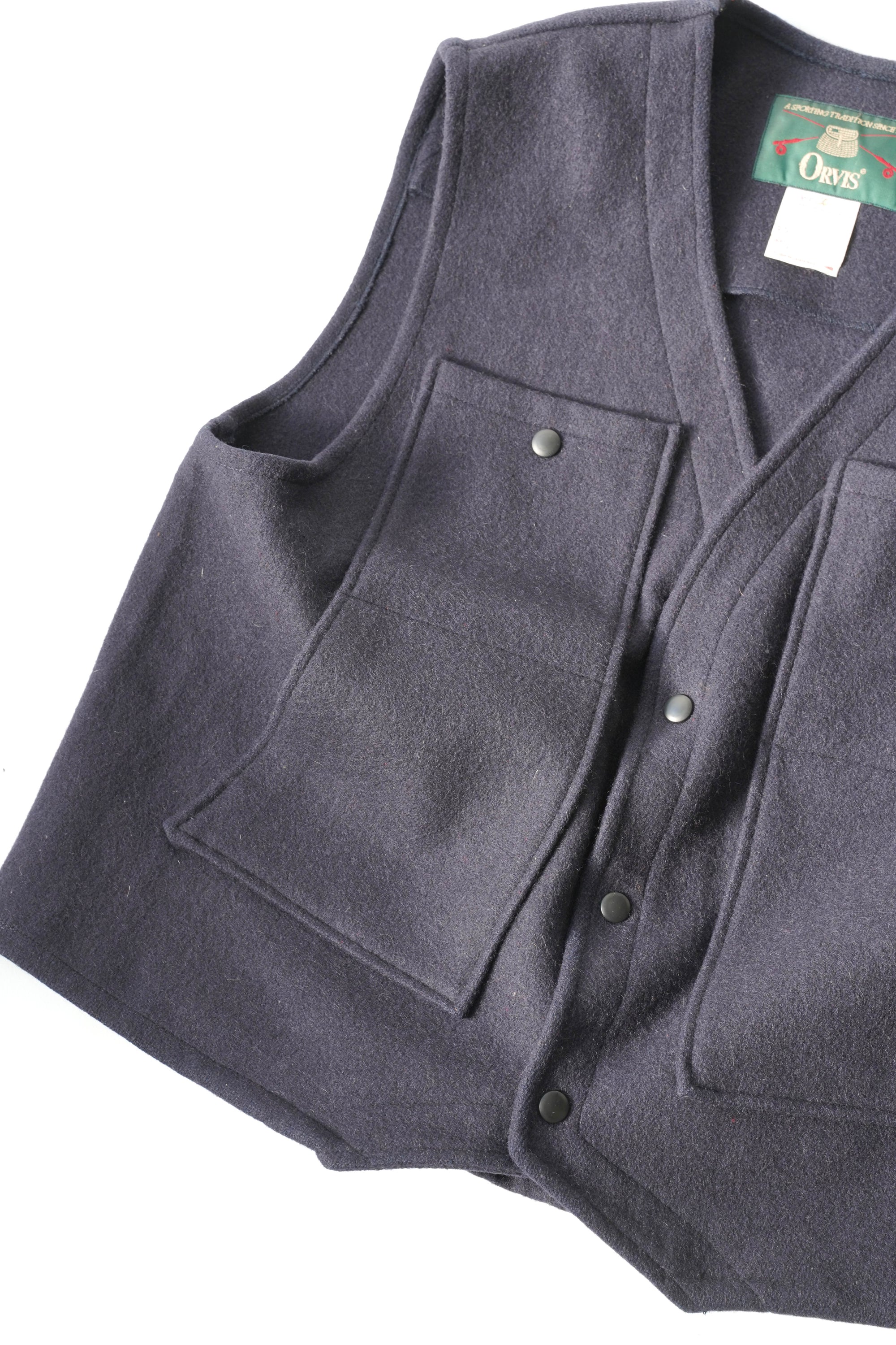 80S MADE IN CANADA ORVIS WOOL VEST