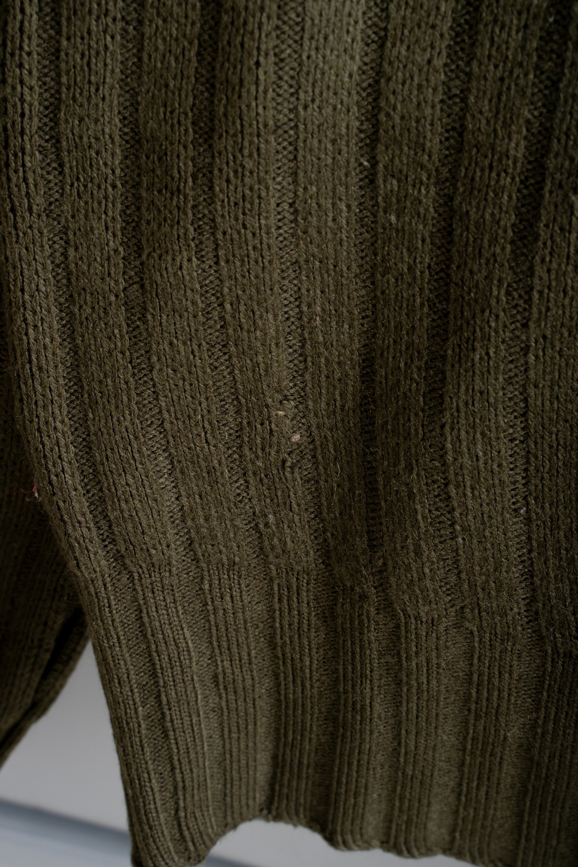 80S MADE IN U.K. ST.MICHAEL LEATHER PATCHED FULL-ZIP SWEATER