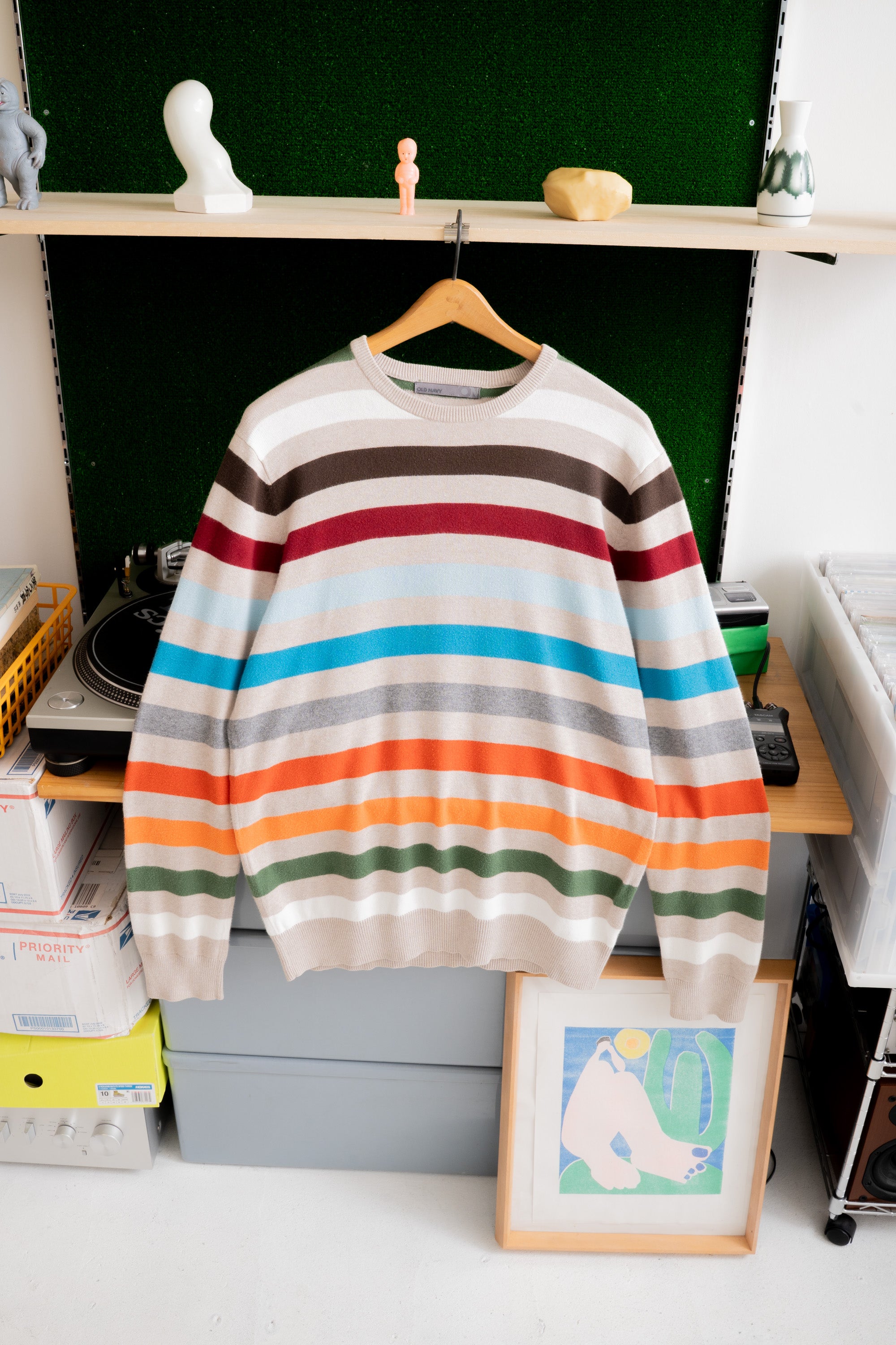 00S OLD NAVY MULTI STRIPED SWEATER
