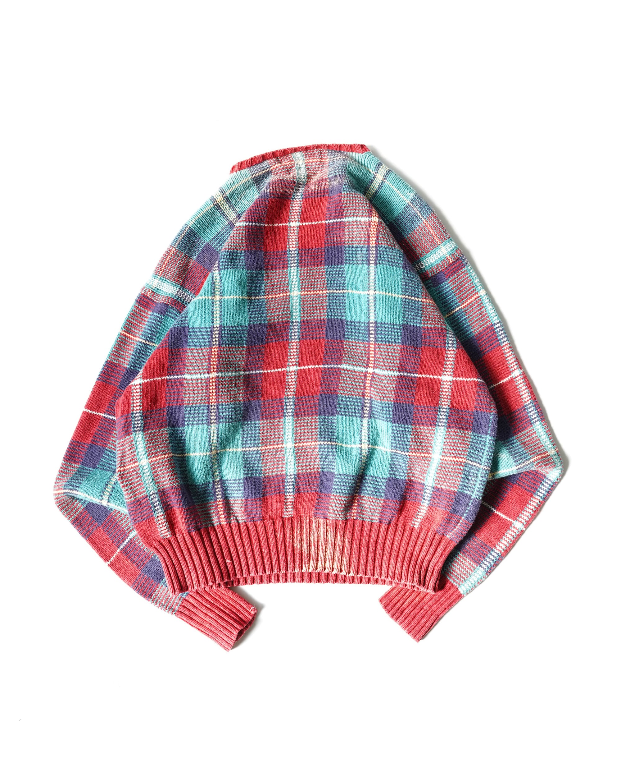 90S POLO BY RALPH LAUREN TARTAN CHECK KNIT