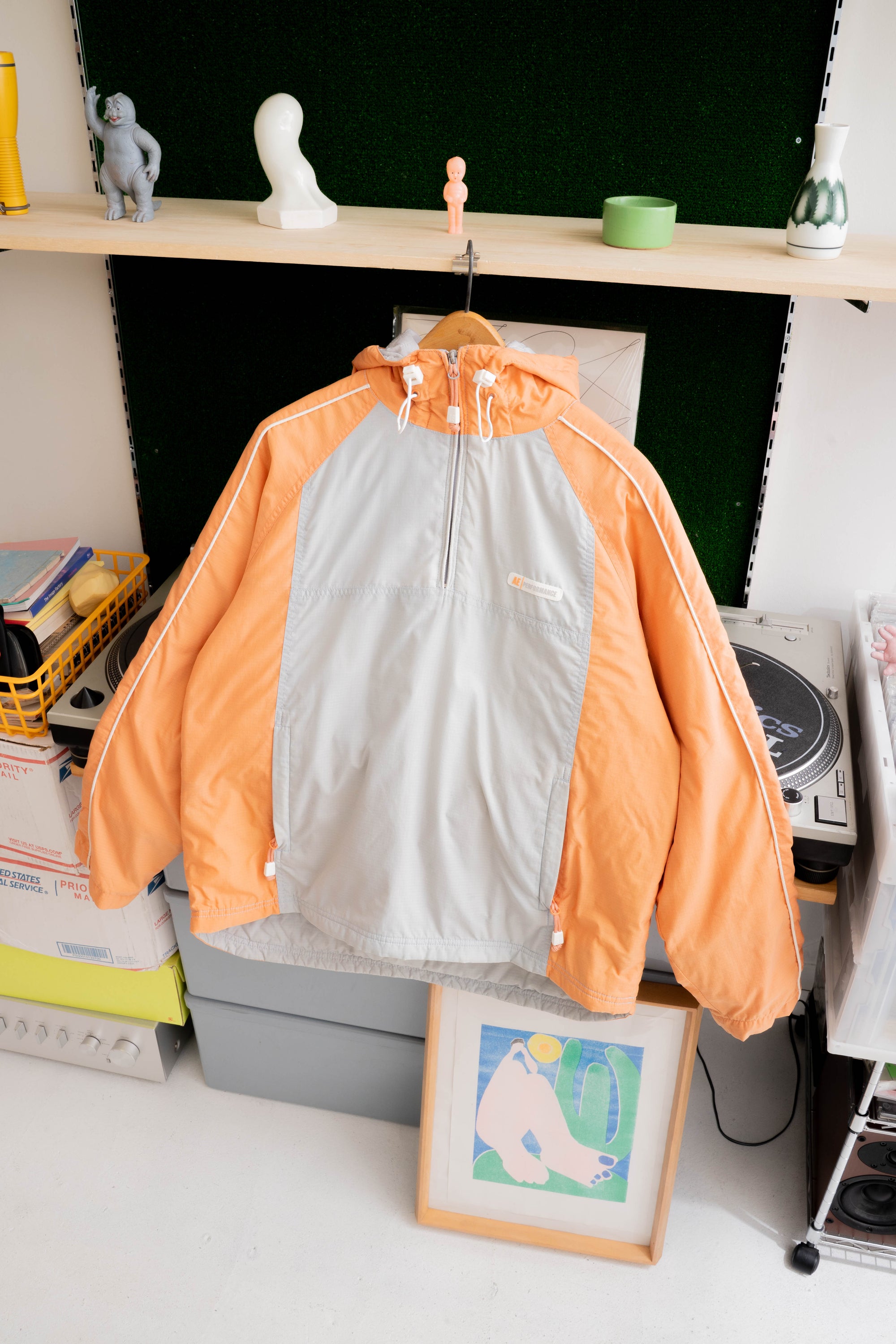 90~00S AMERICAN EAGLE QUILTED ANORAK