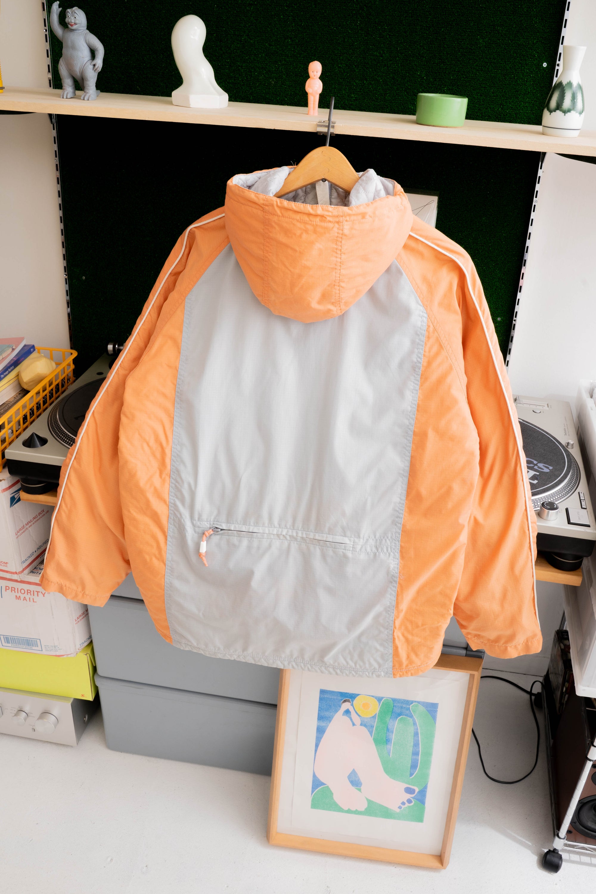 90~00S AMERICAN EAGLE QUILTED ANORAK