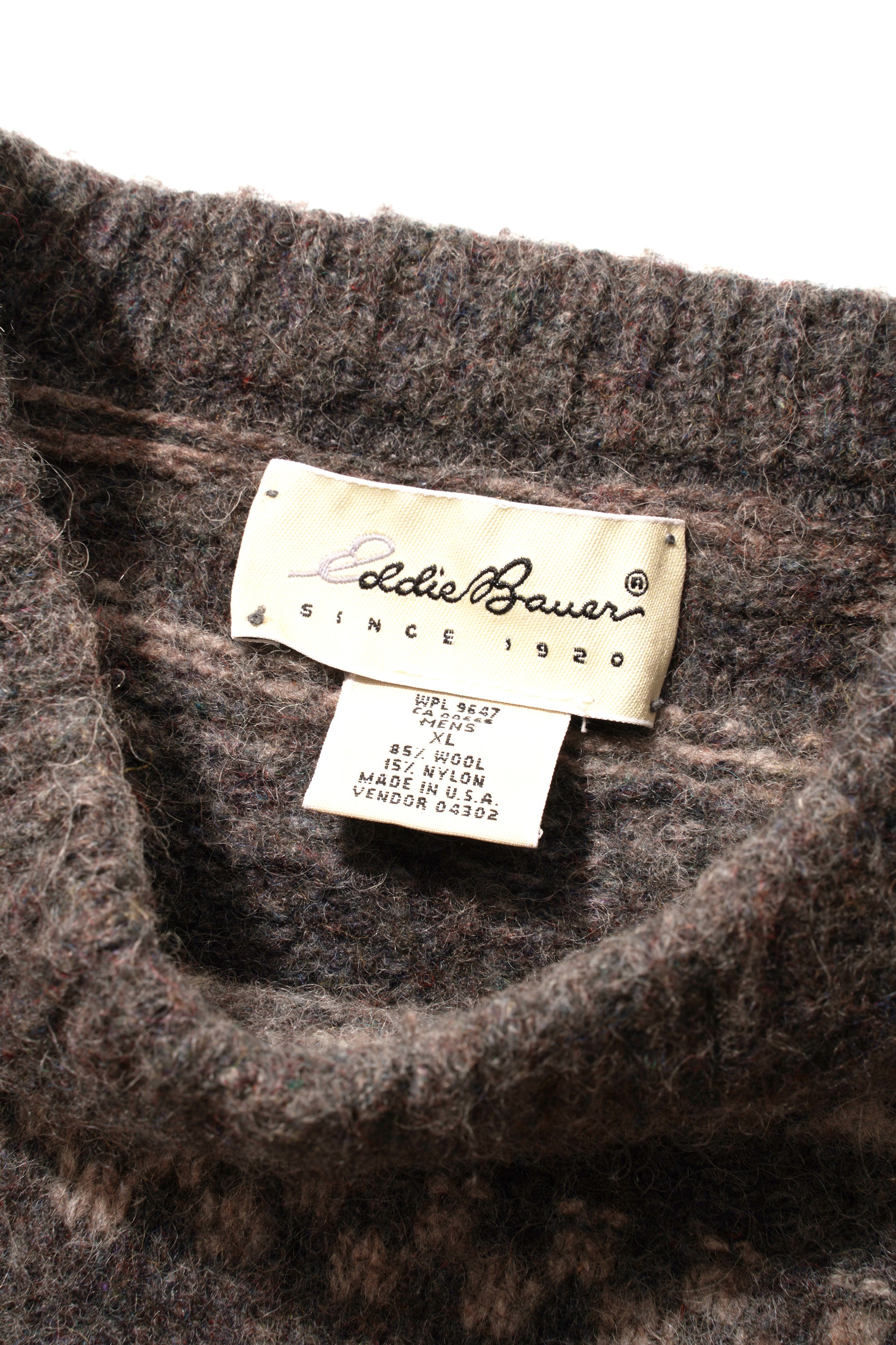 90S MADE IN USA EDDIE BAUER FAIR ISLE SWEATER