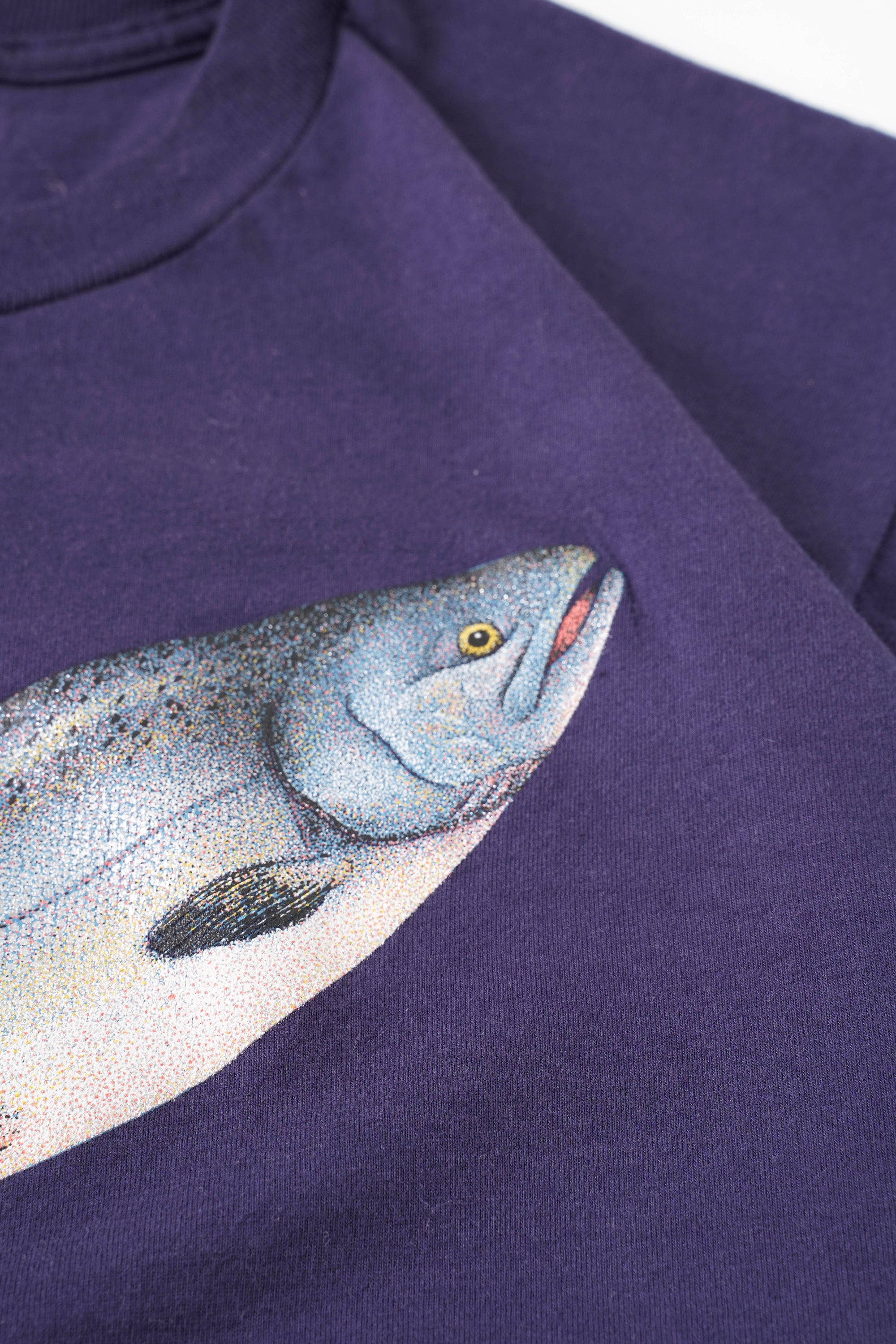 90S MADE IN USA JERZEES TROUT SALMON T-SHIRT