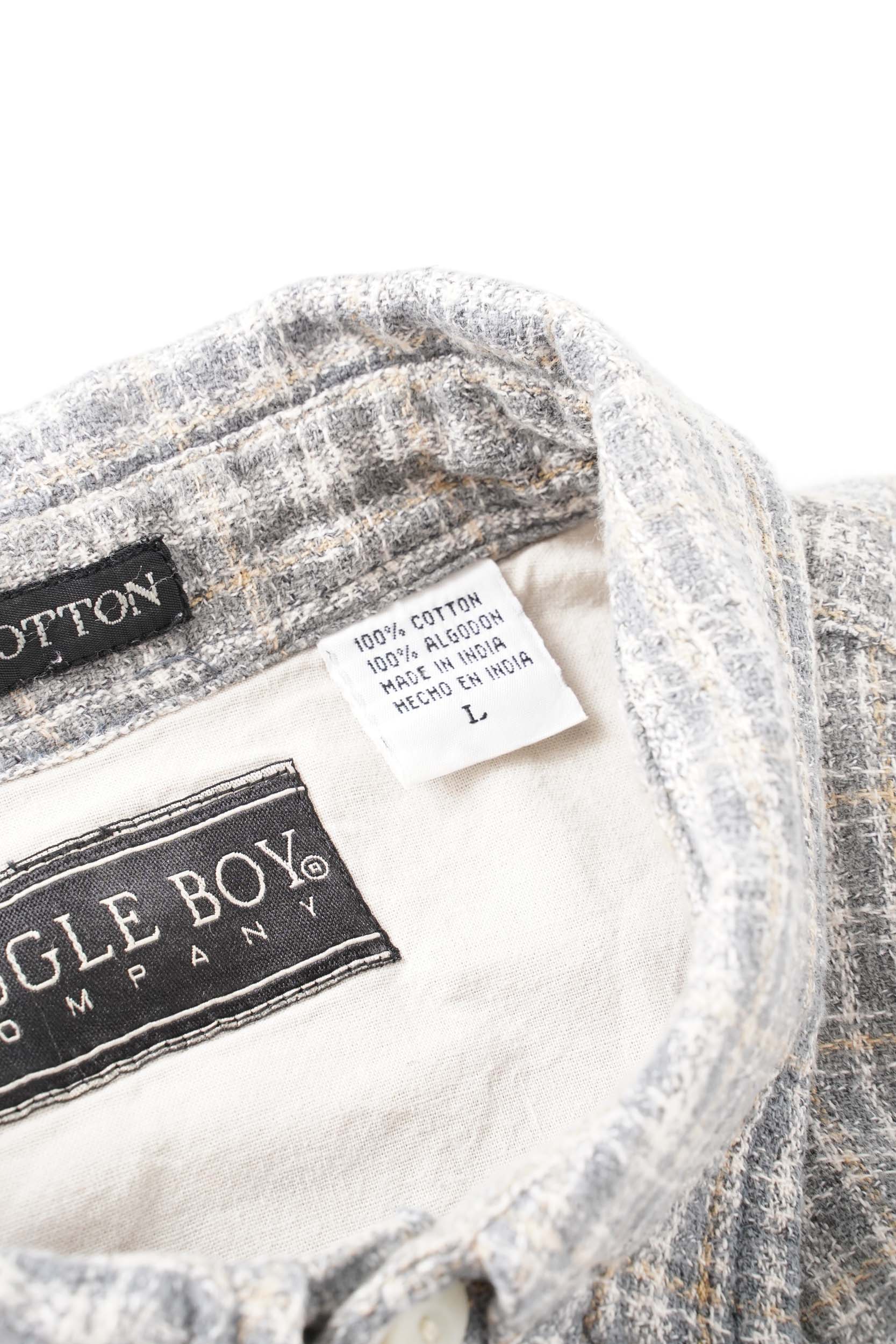 90S BUGLE BOY INDIA COTTON PLAID CHECK SHIRT