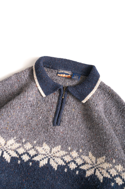 90S HIGH SIERRA NORDIC WOOL KNIT