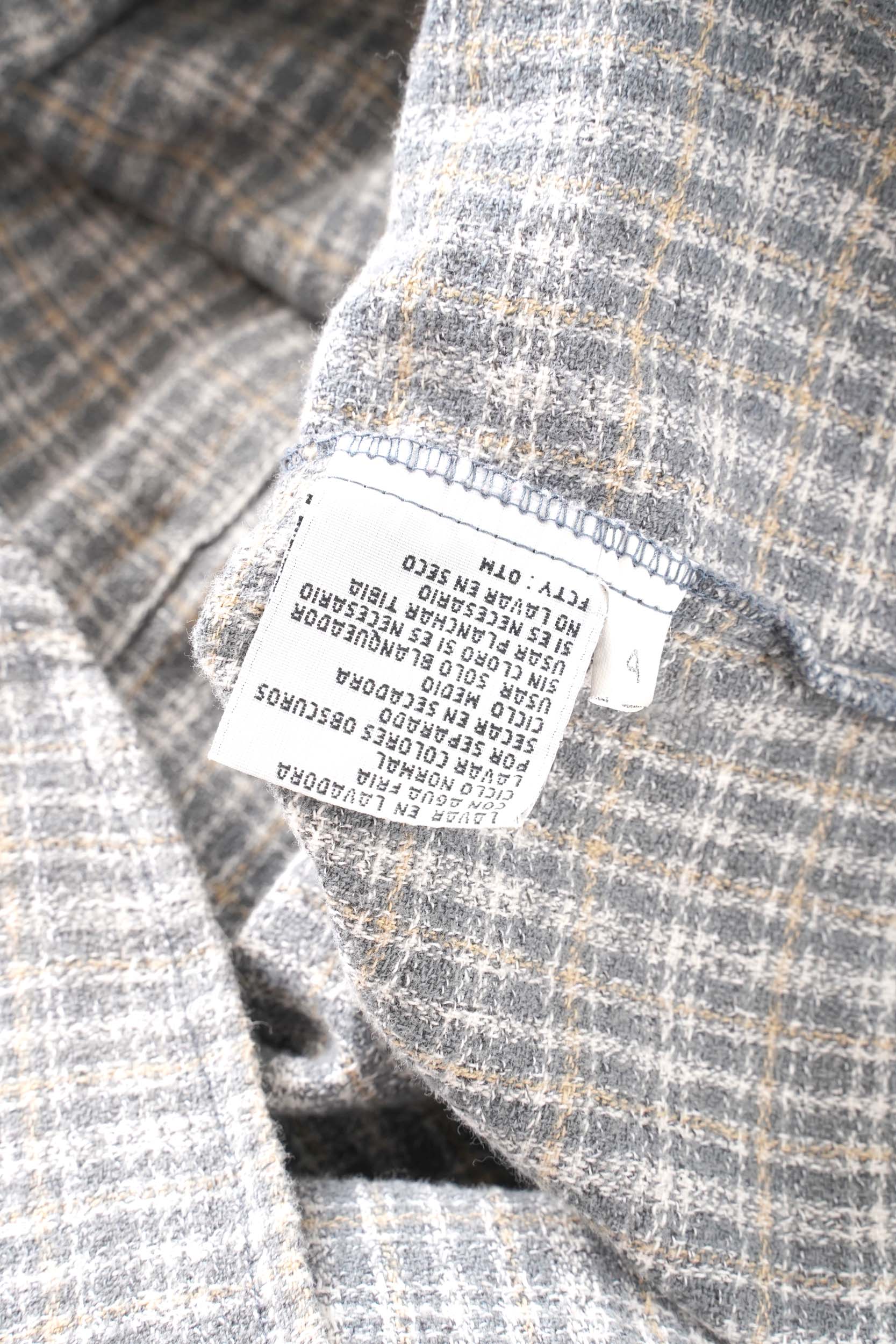 90S BUGLE BOY INDIA COTTON PLAID CHECK SHIRT