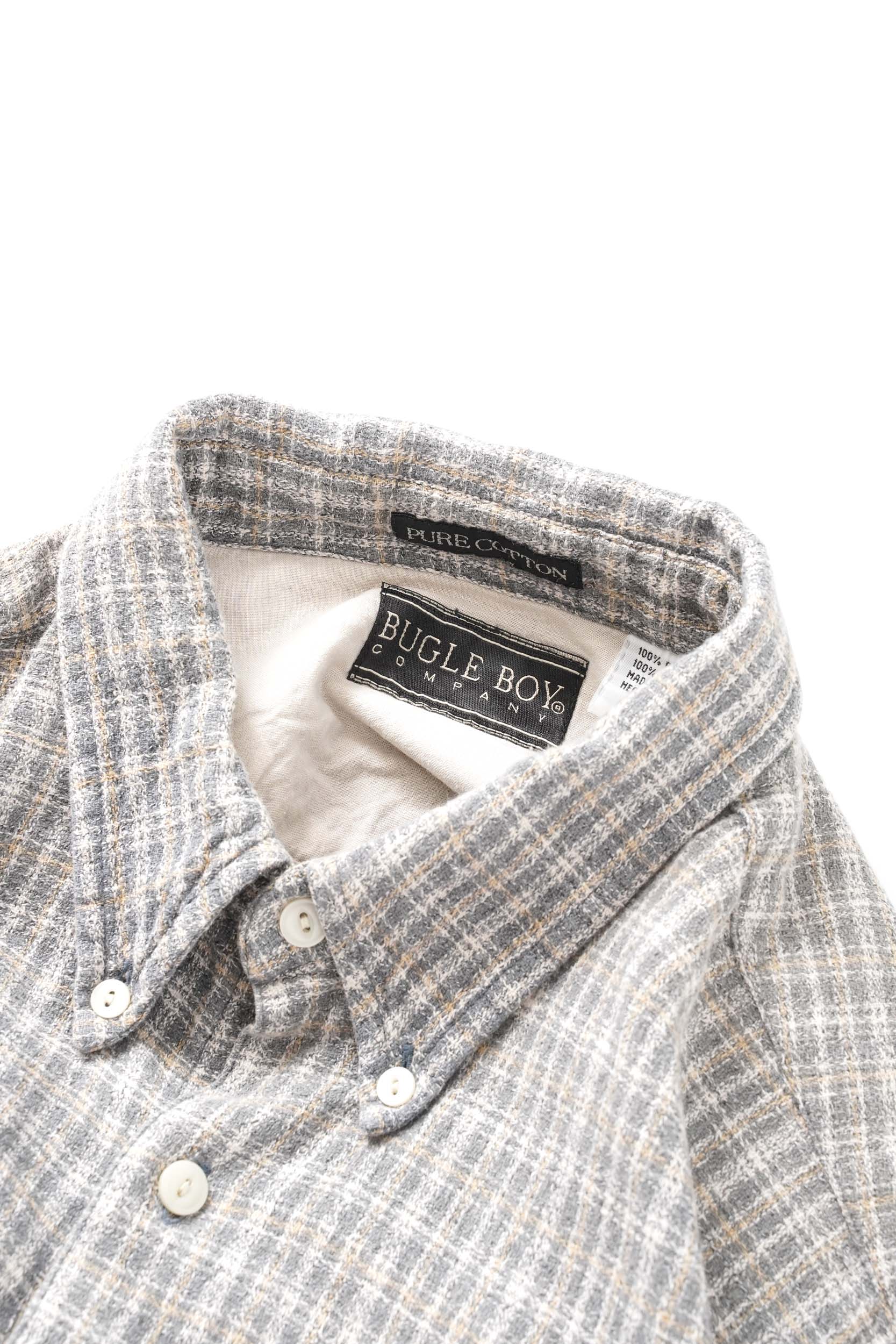 90S BUGLE BOY INDIA COTTON PLAID CHECK SHIRT