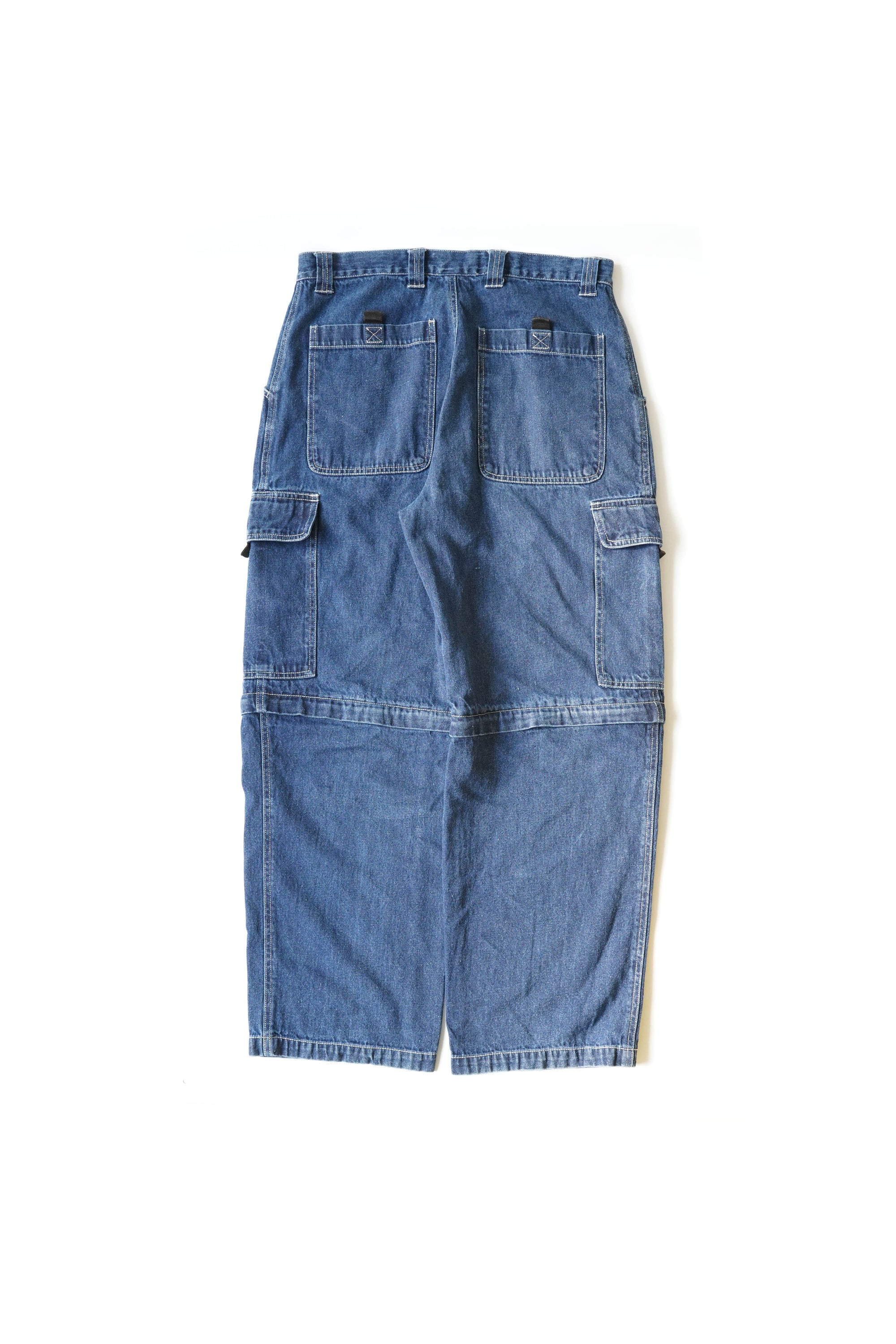 90S NO BOUNDARIES CONVERTIBLE DENIM CARGO PANTS