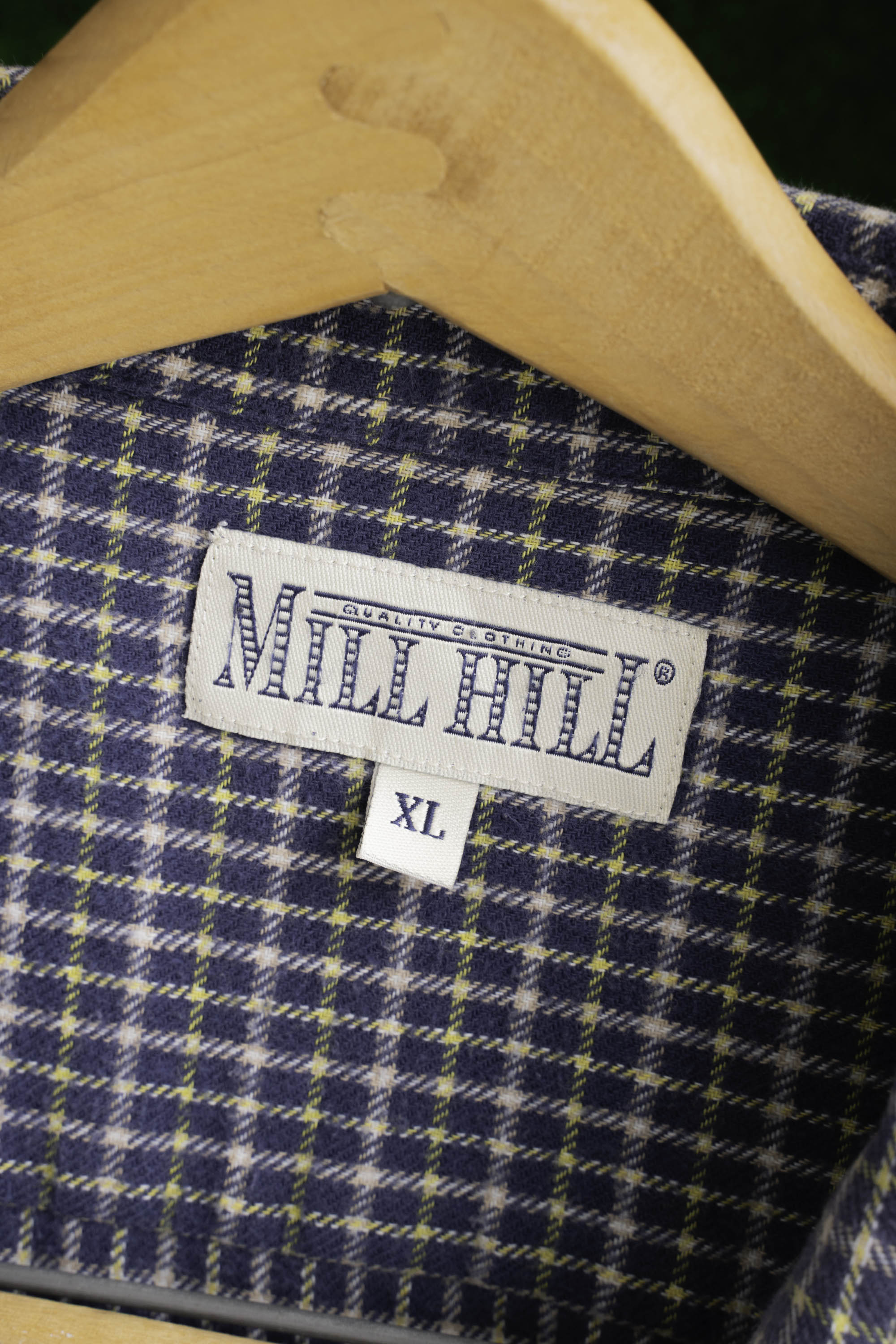 90S MILL HILL CHECKED FLANNEL SHIRT