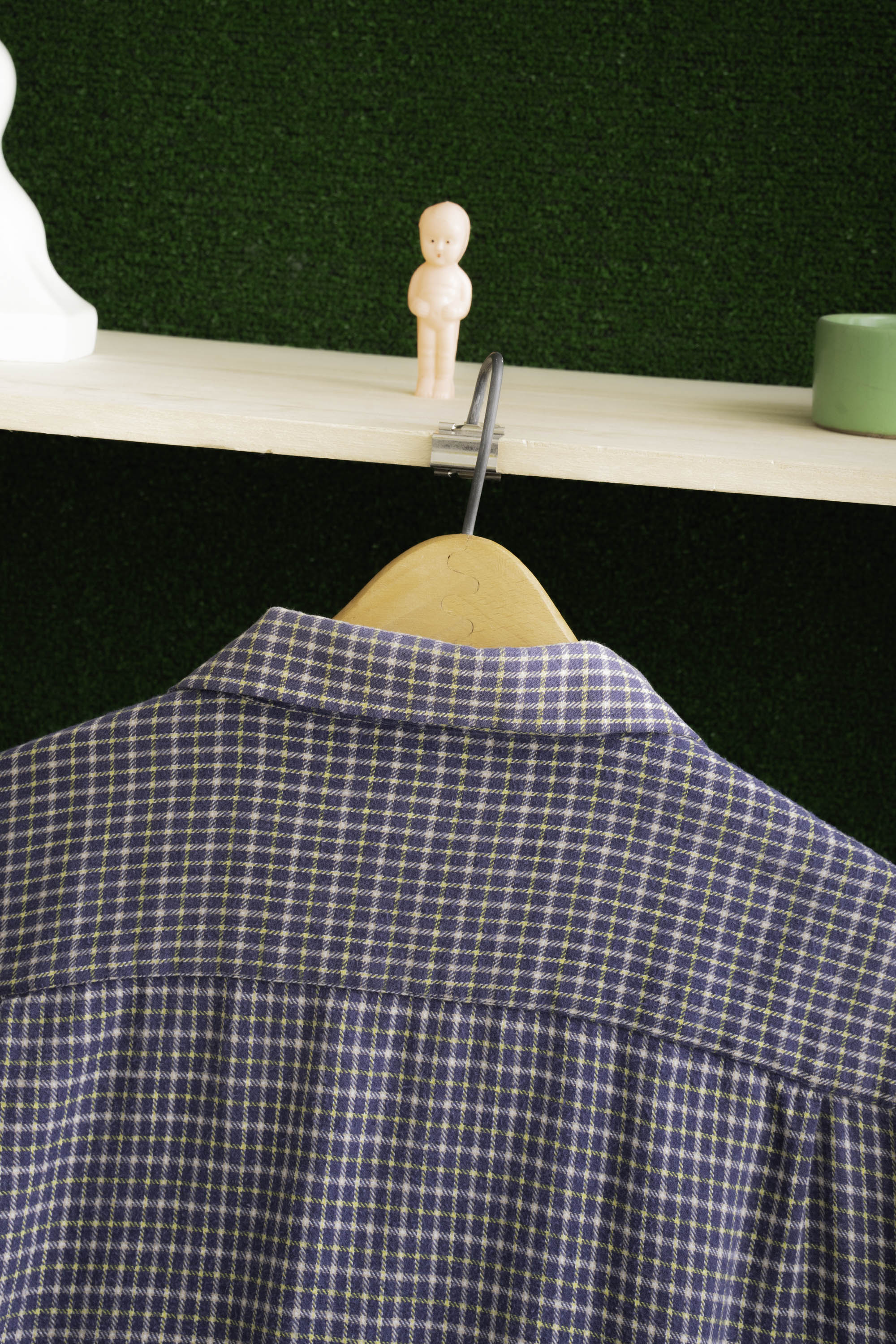 90S MILL HILL CHECKED FLANNEL SHIRT