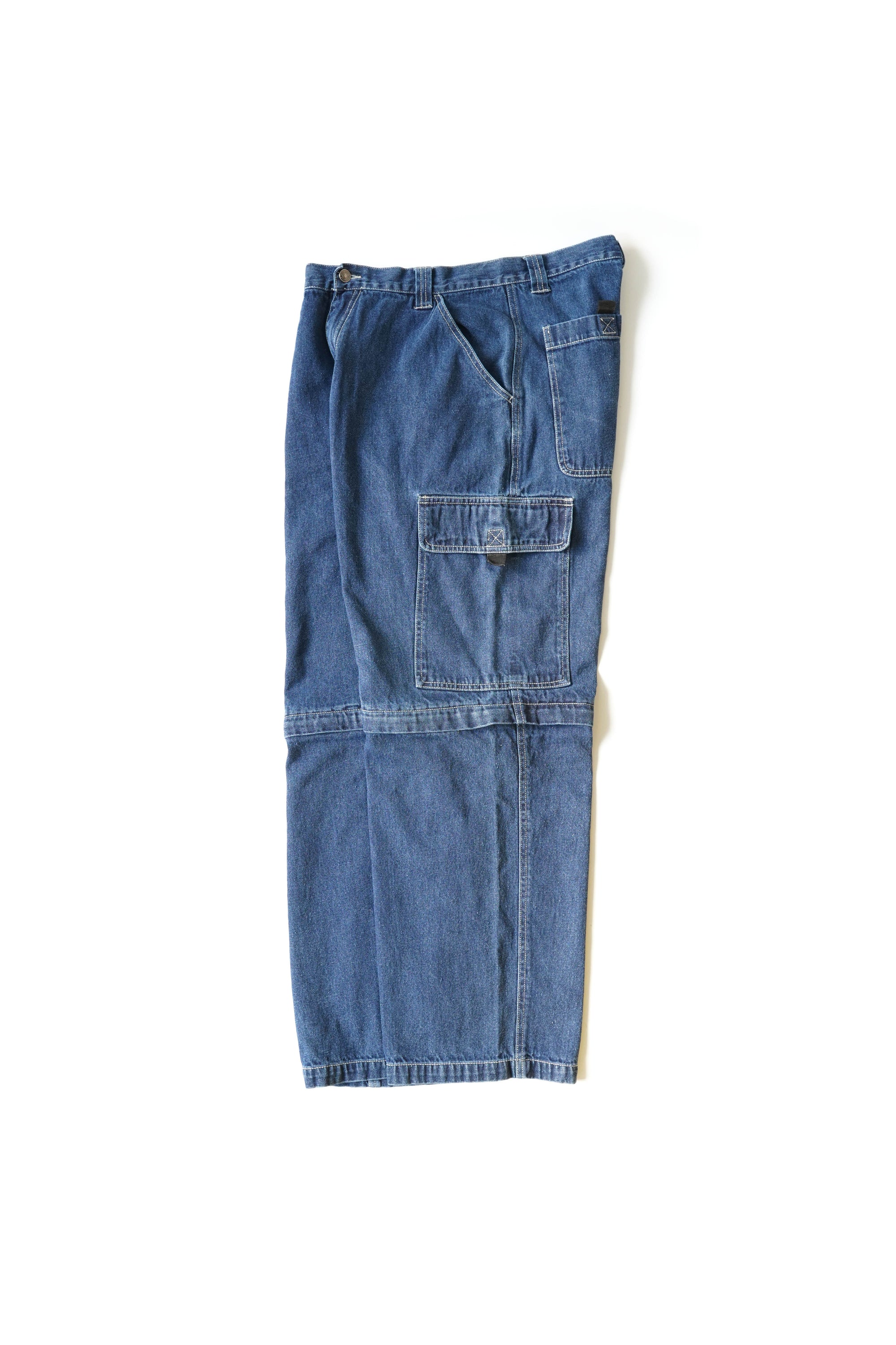 90S NO BOUNDARIES CONVERTIBLE DENIM CARGO PANTS