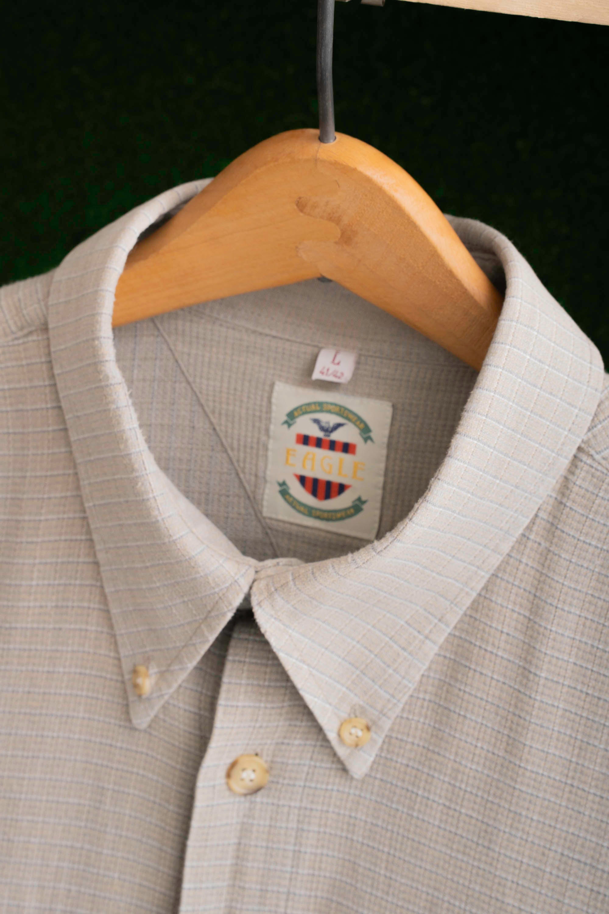 90S EAGLE BUTTON-DOWN CHECKED SHIRT