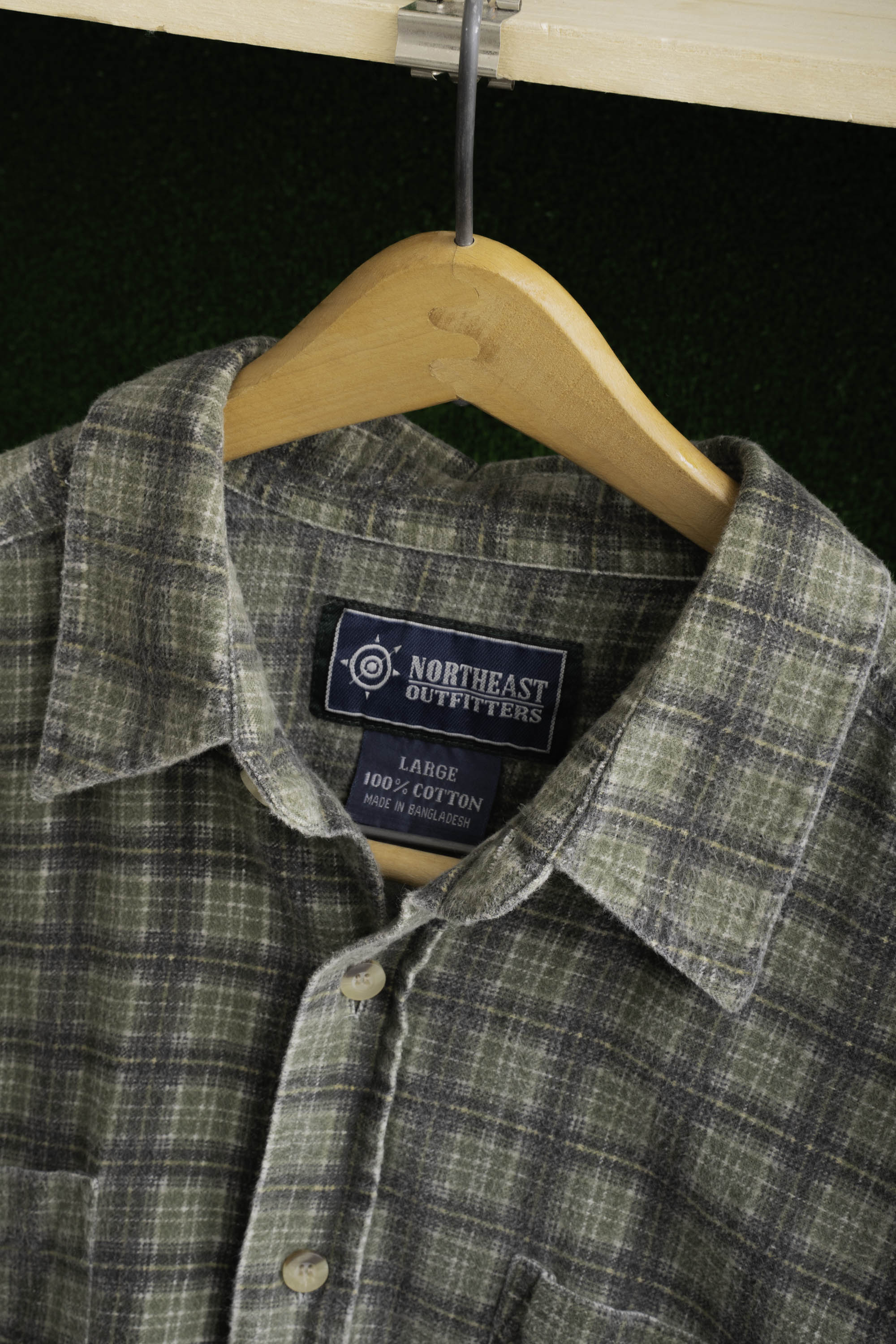90S NORTHEAST OUTFITTERS CHECKED FLANNEL SHIRT