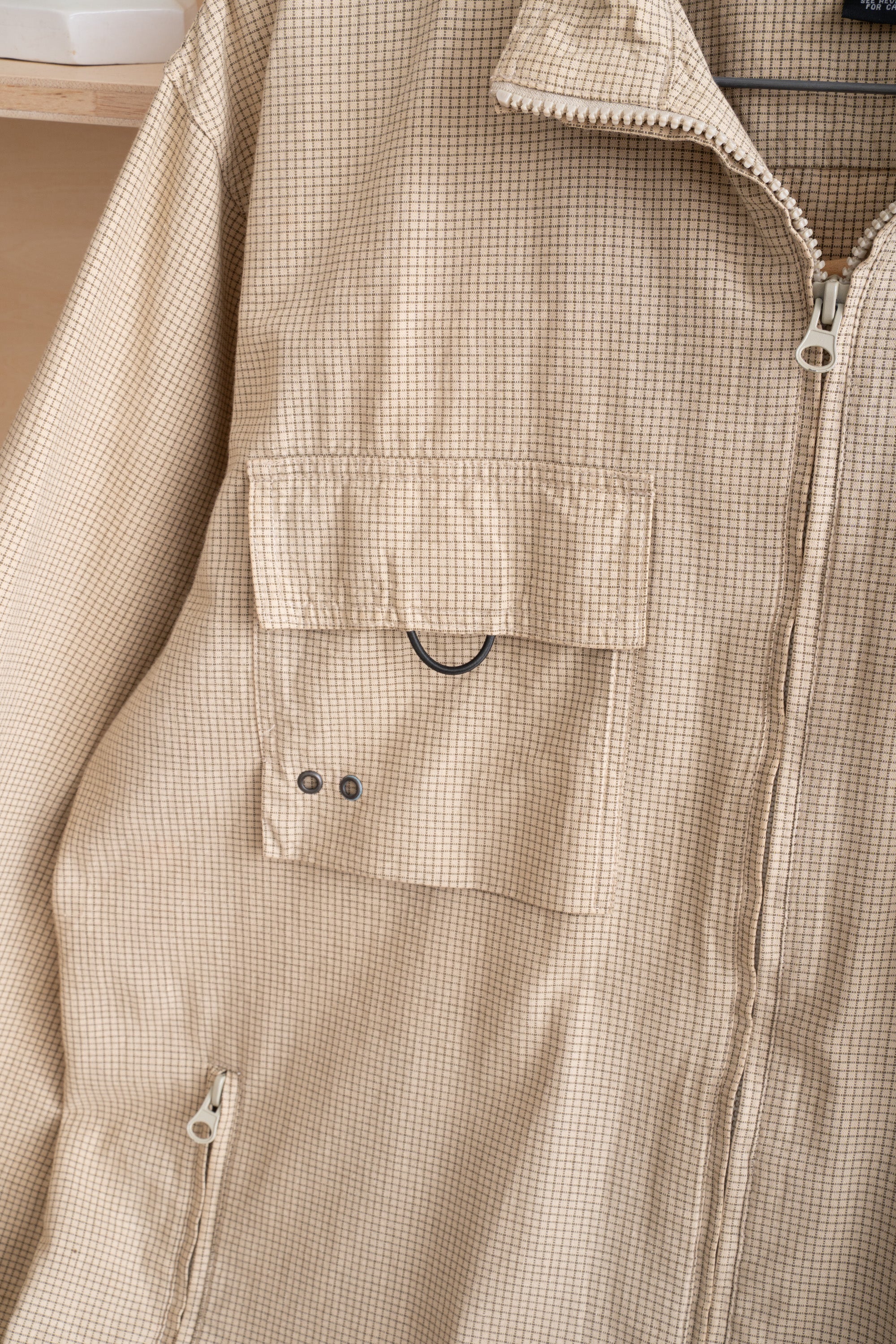 90~00S AIR WALK GRID CHECK SHIRT JACKET
