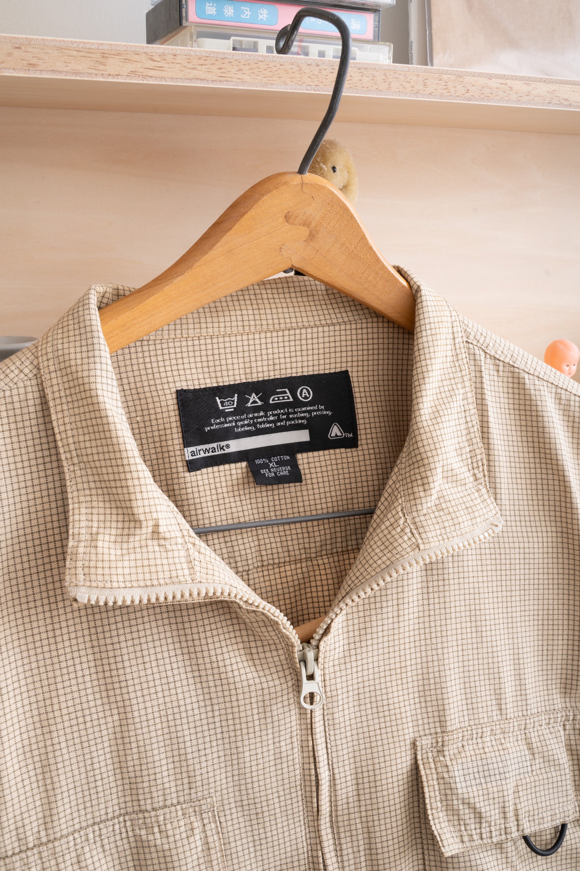90~00S AIR WALK GRID CHECK SHIRT JACKET