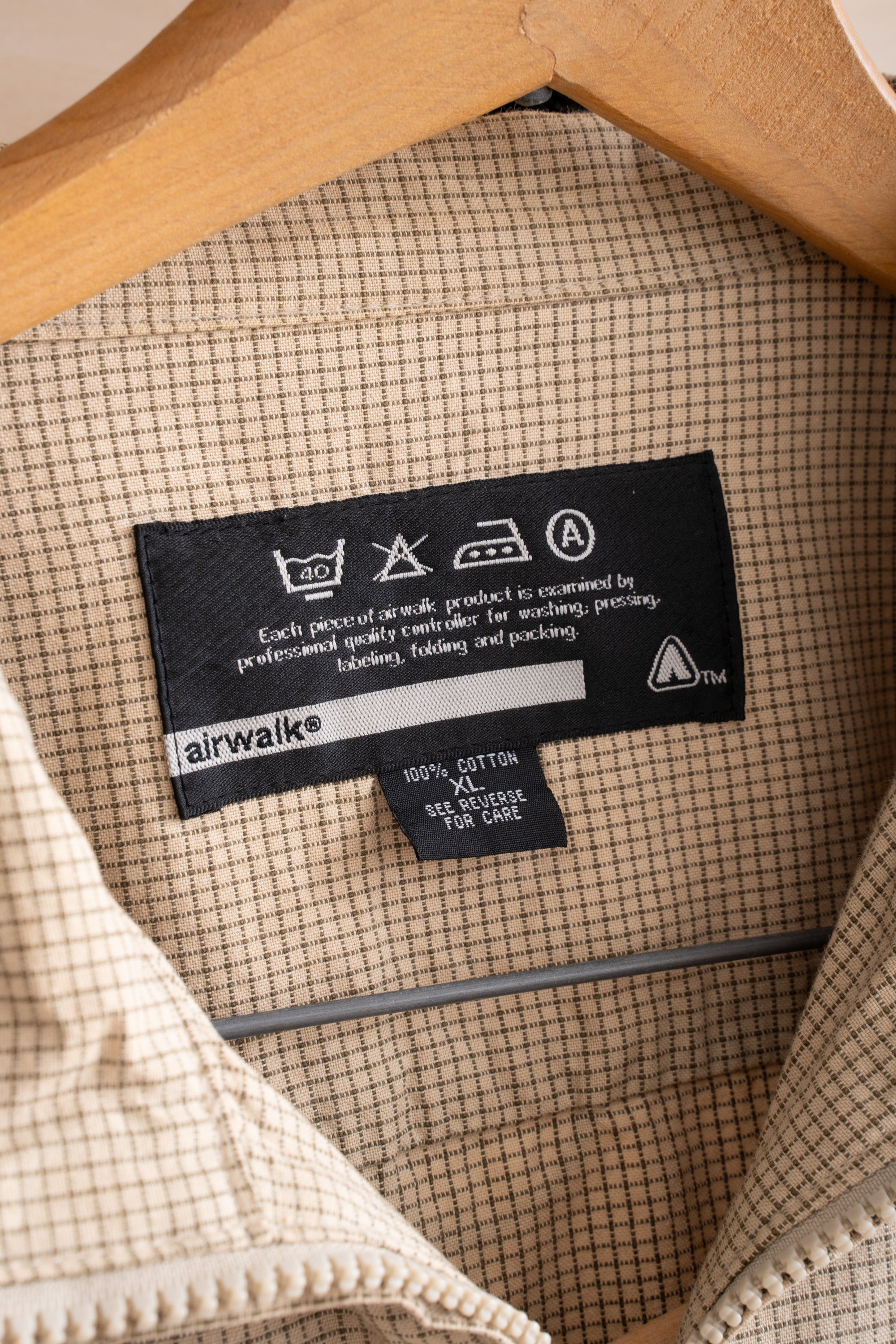 90~00S AIR WALK GRID CHECK SHIRT JACKET