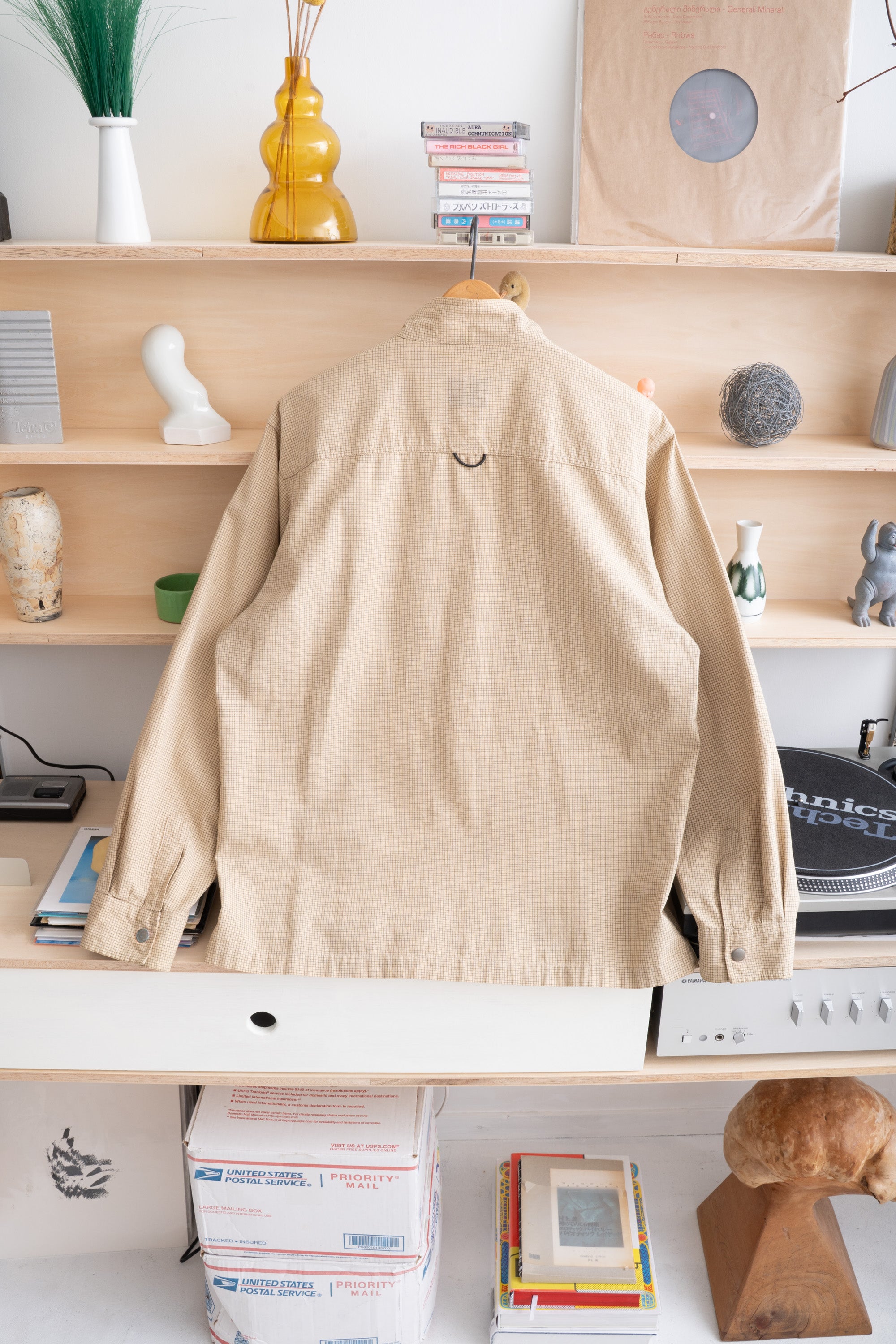 90~00S AIR WALK GRID CHECK SHIRT JACKET