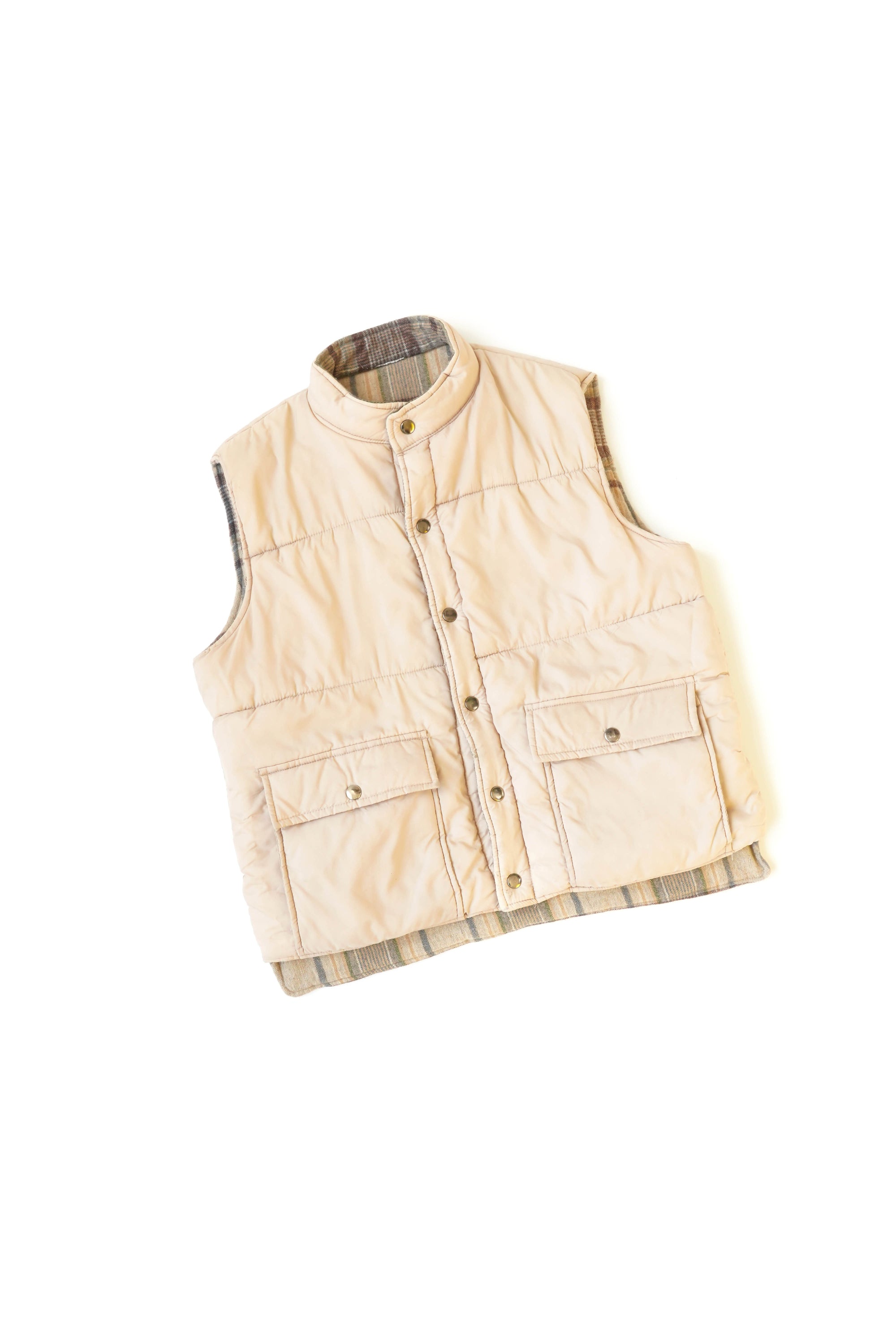 80S SHELTER BAY BY ARROW REVERSIBLE PUFFER VEST