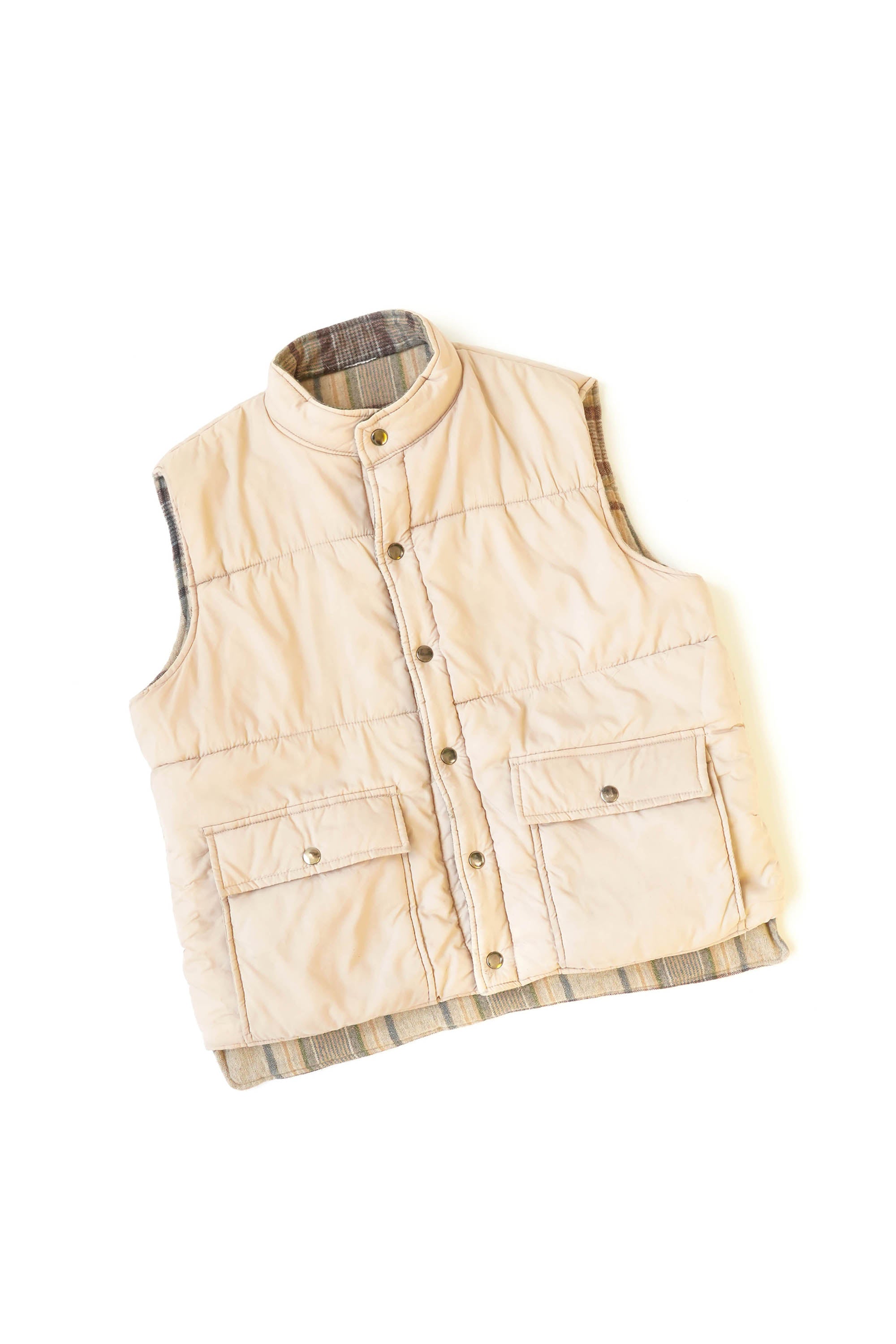 80S SHELTER BAY BY ARROW REVERSIBLE PUFFER VEST