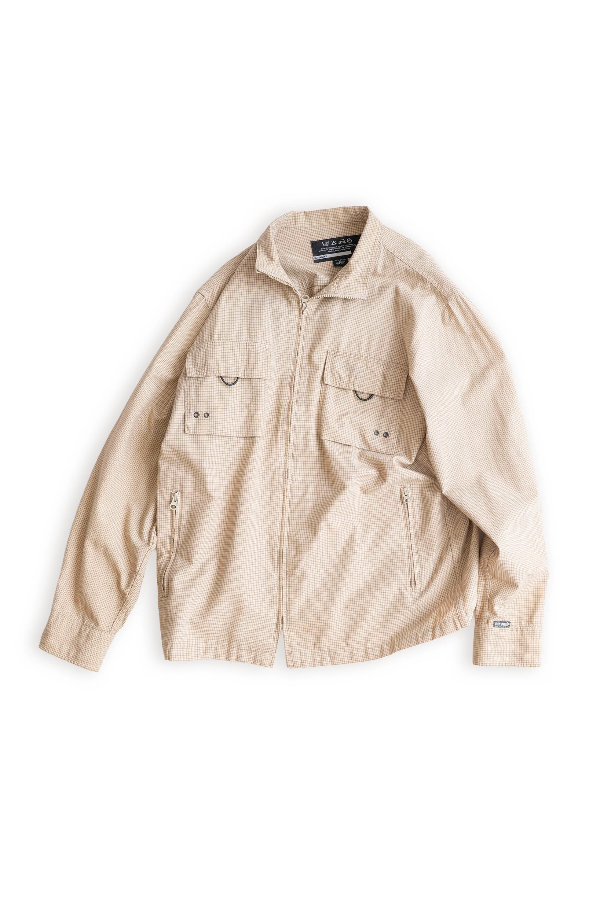 90~00S AIR WALK GRID CHECK SHIRT JACKET
