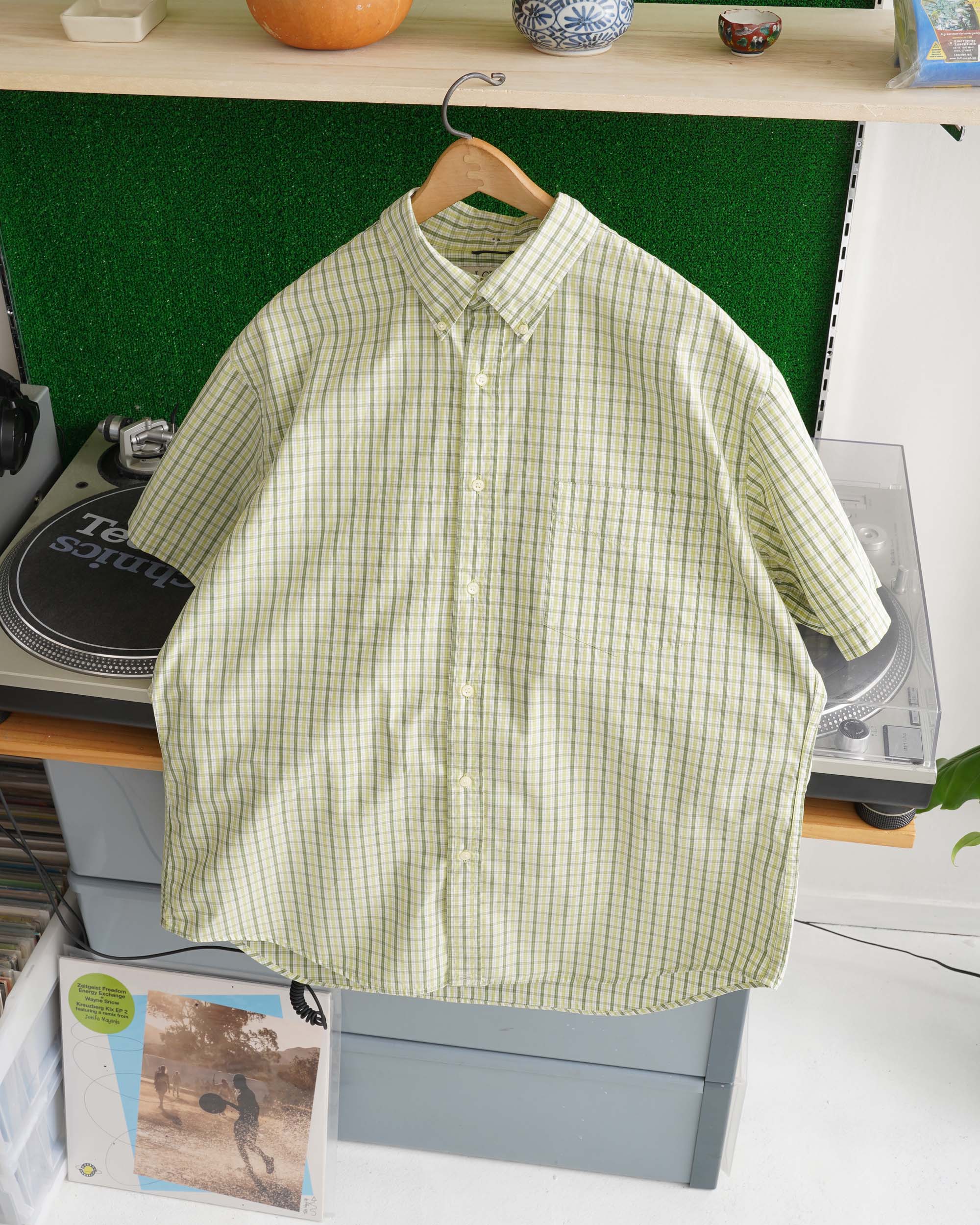 90~00S J.CREW CHECKED SHIRT