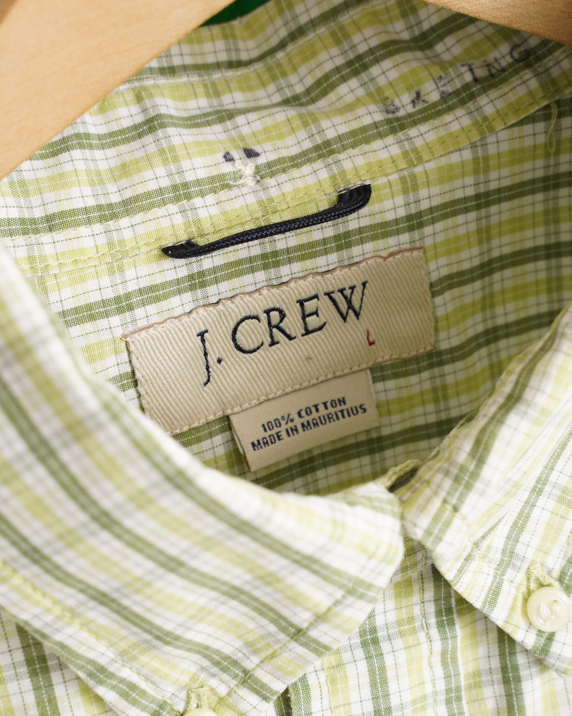 90~00S J.CREW CHECKED SHIRT