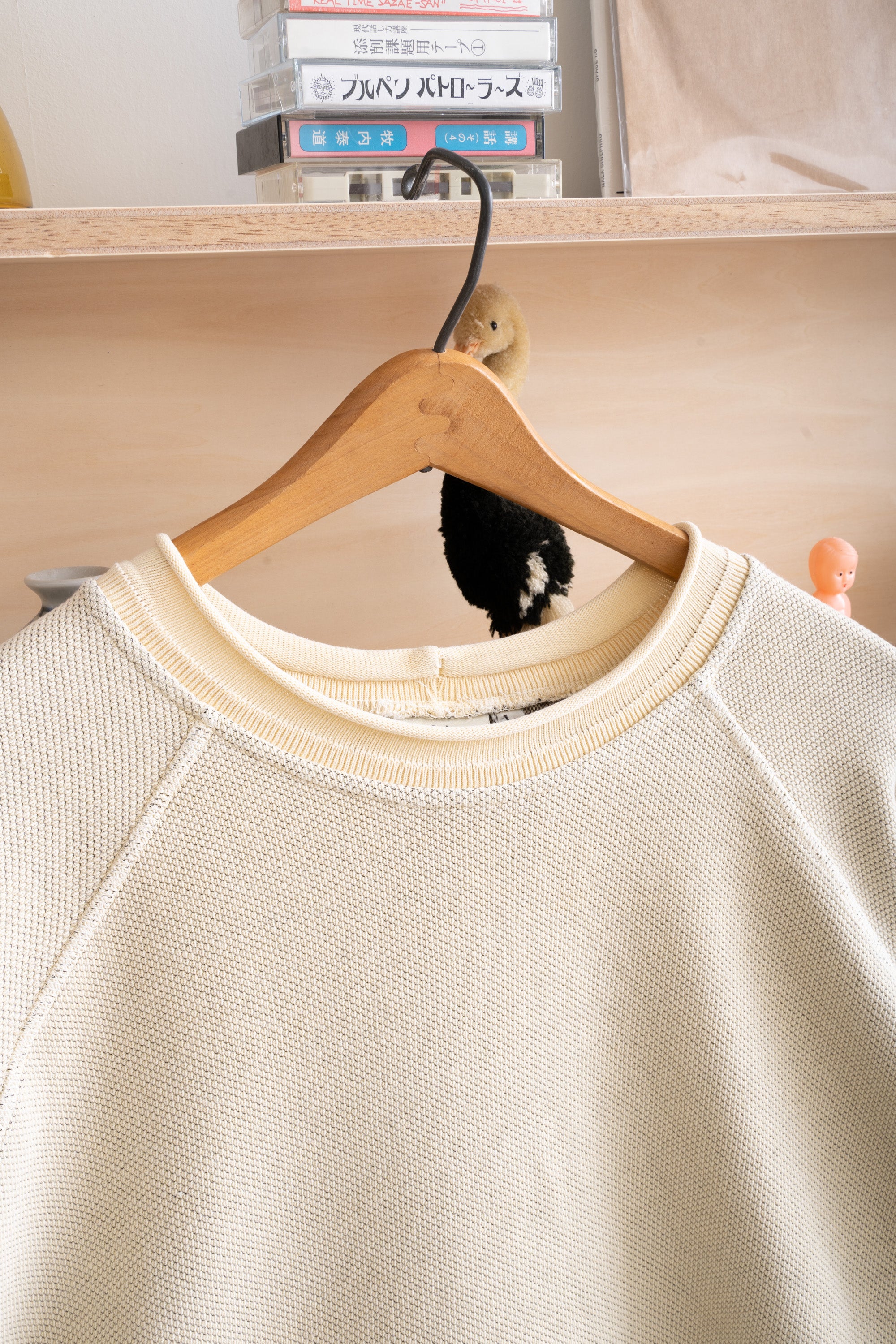 80~90S HOT COTTON MOSS-STITCHED PULLOVER