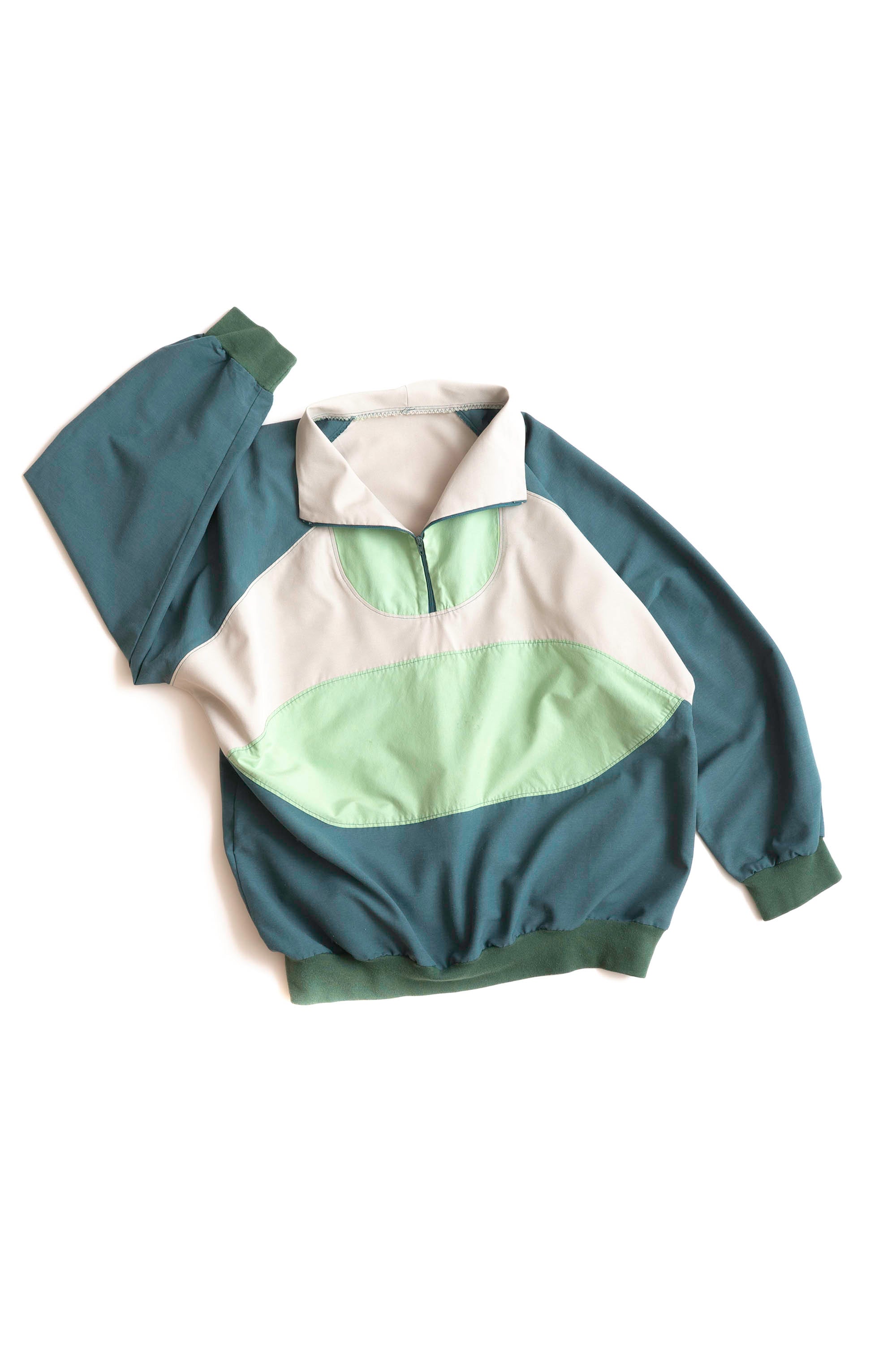UNKNOWN BRAND COLOR-BLOCK PULLOVER