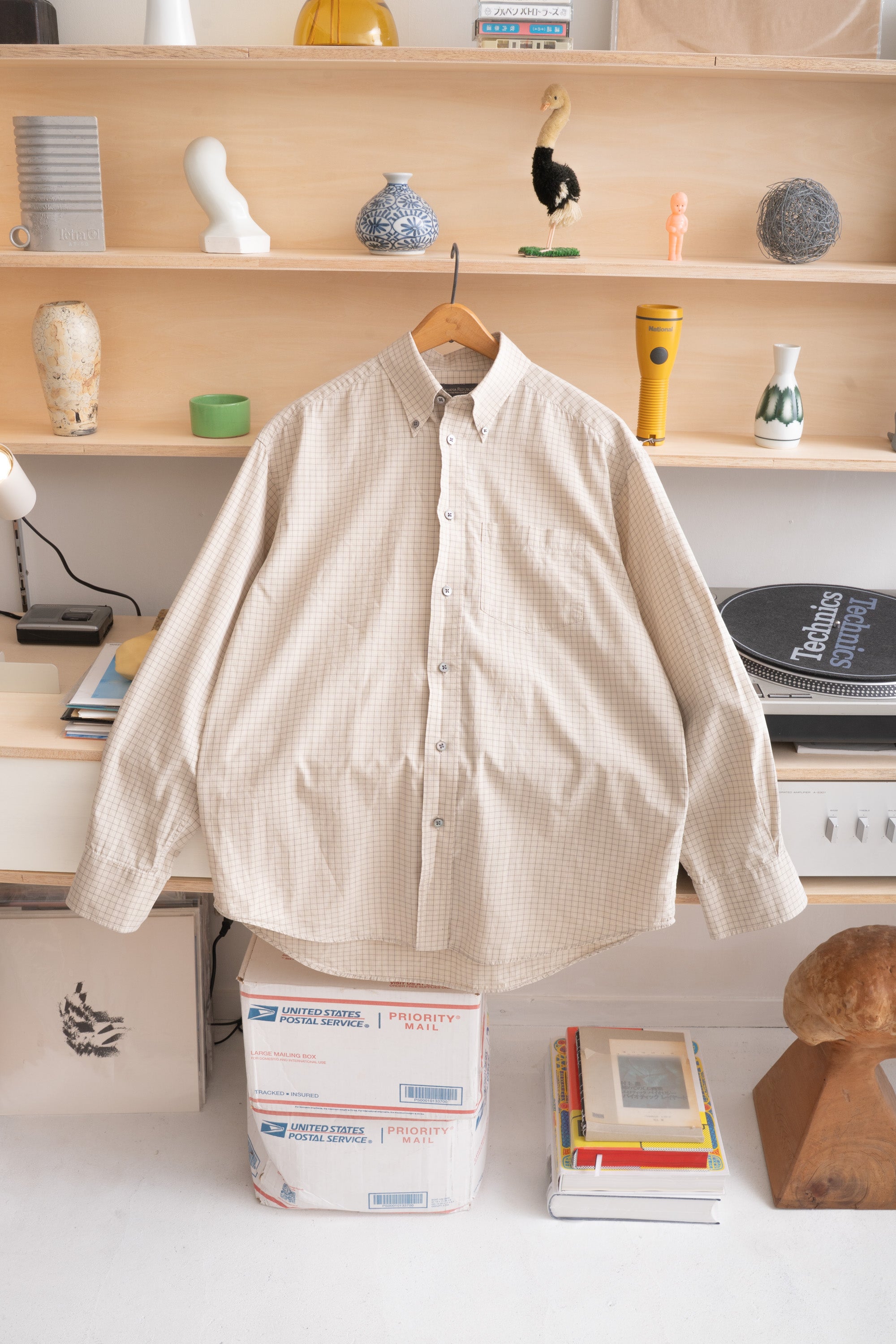 90S BANANA REPUBLIC CHECK SHIRT